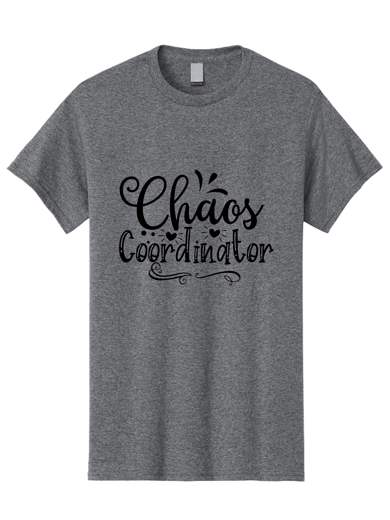 Chaos Coordinator Men'S Graphic Tee, 100% Cotton, Comfortable Casual Summer Wear, Machine Washable, Chaos Coordinator, Funny Titles, Quirky Humor, Office Humor, Workplace Designations, Creative Job Titles, Humorous Work, Unique Roles, Aae176