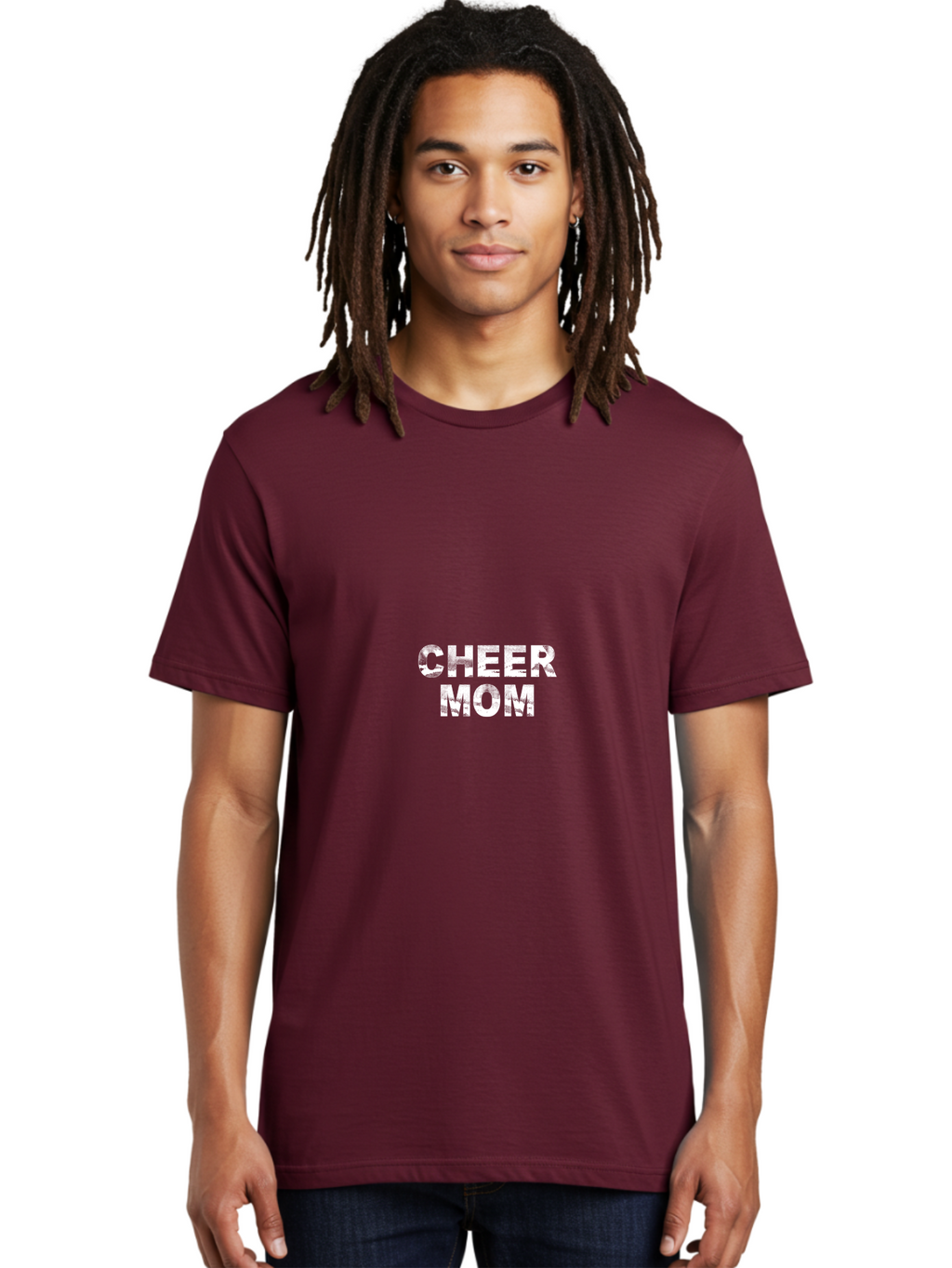 Cheer Mom Men'S Graphic Tee, 100% Cotton, Comfortable Casual Summer Wear, Machine Washable, Cheer Mom, Cheerleading, Mom Life, Sports Mom, Cheerleading Mom, Proud Mom, Competitive Spirit, Team Spirit Aae179