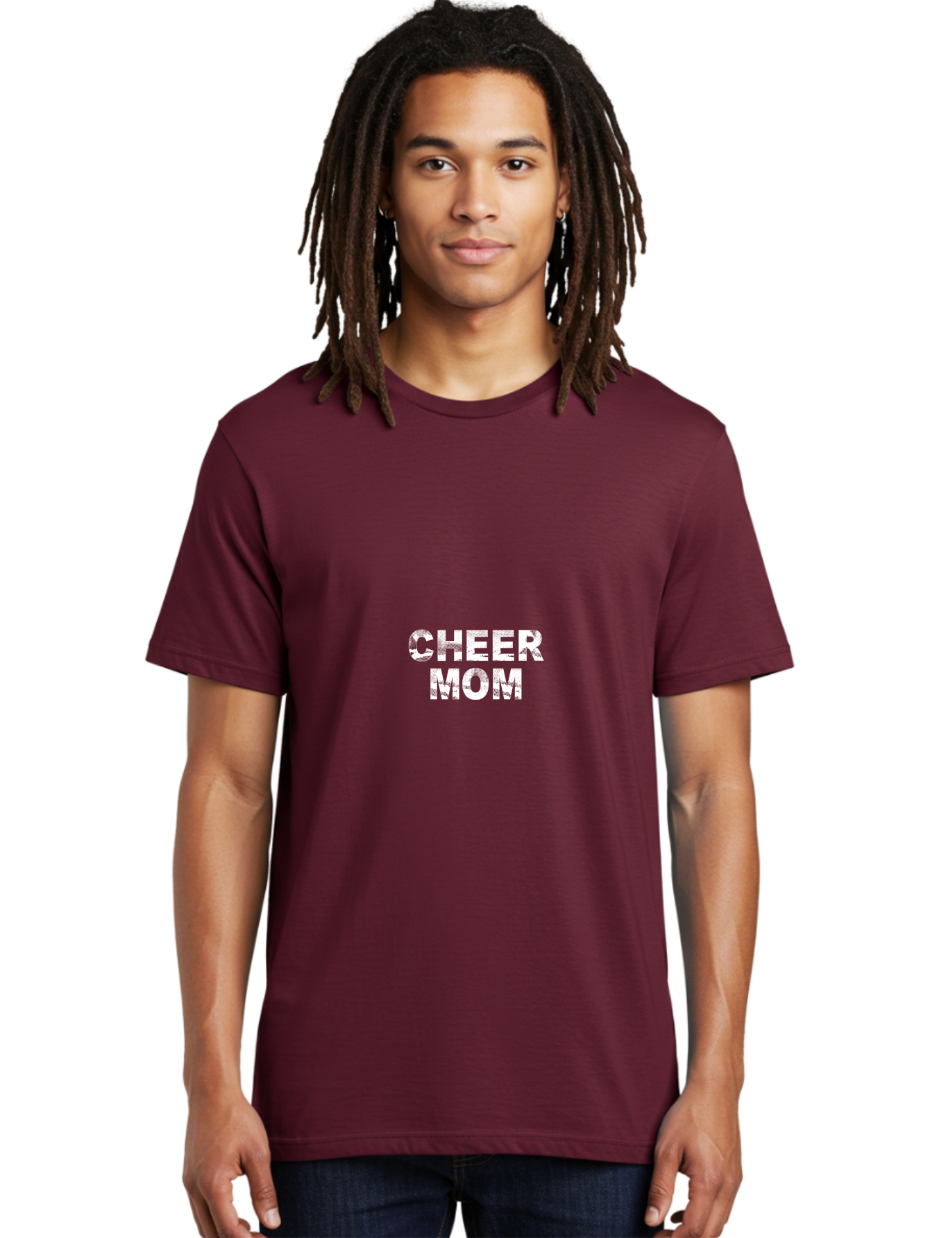 Cheer Mom Men'S Graphic Tee, 100% Cotton, Comfortable Casual Summer Wear, Machine Washable, Cheer Mom, Cheerleading, Mom Life, Sports Mom, Cheerleading Mom, Proud Mom, Competitive Spirit, Team Spirit Aae179