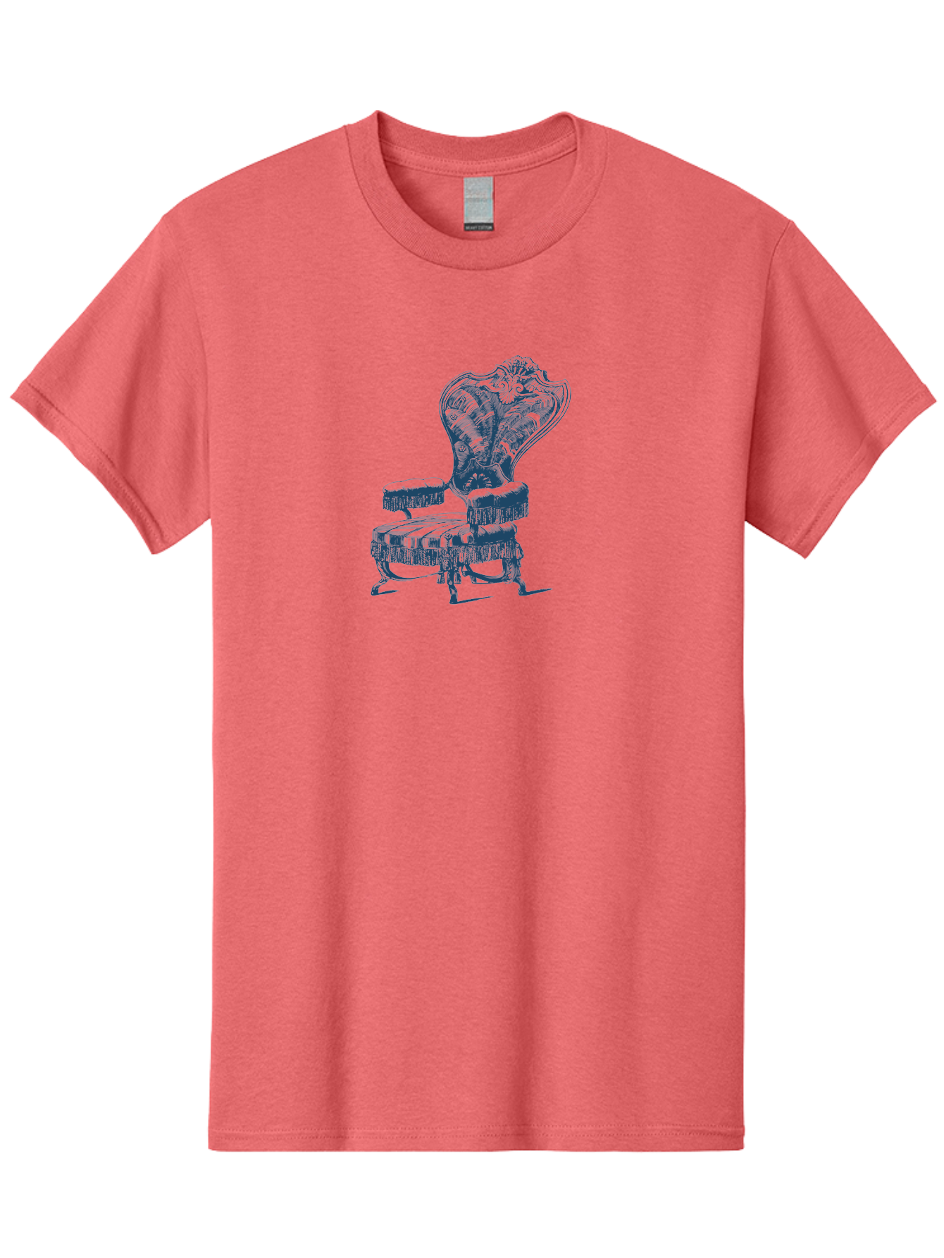 Classic Lounge Chair Men'S Graphic Tee, 100% Cotton, Comfortable Casual Summer Wear, Machine Washable, Luxury Chair, Ornate Design, Intricate Patterns, Regal Furniture, Elegant Decor, Vintage Style, Opulent Interiors, Majestic Seating Aae187