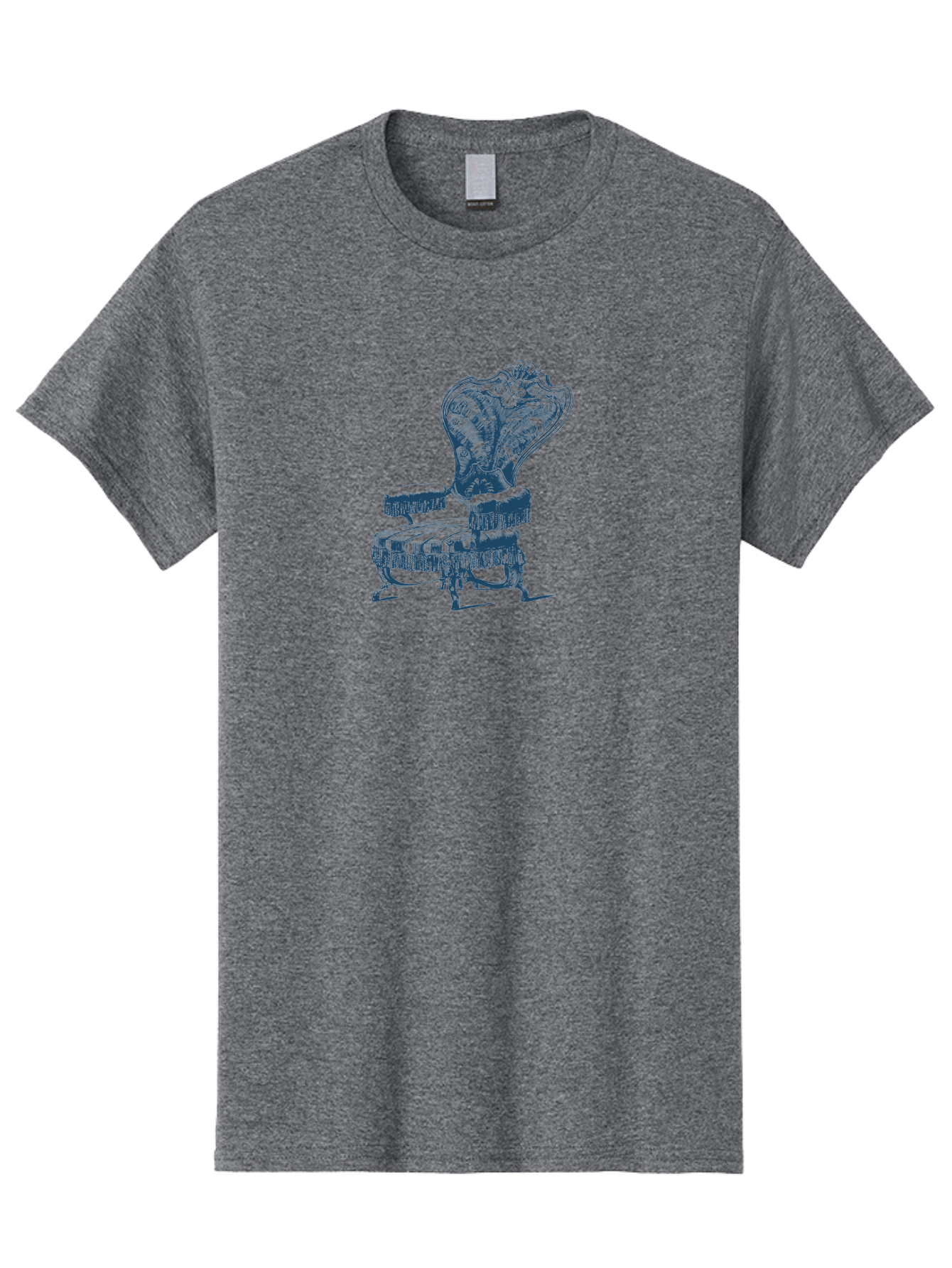 Classic Lounge Chair Men'S Graphic Tee, 100% Cotton, Comfortable Casual Summer Wear, Machine Washable, Luxury Chair, Ornate Design, Intricate Patterns, Regal Furniture, Elegant Decor, Vintage Style, Opulent Interiors, Majestic Seating Aae187