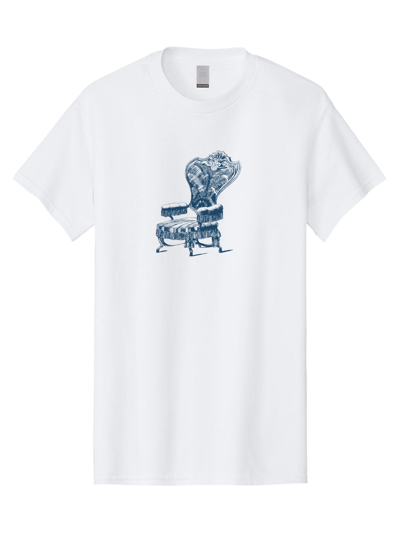 Classic Lounge Chair Men'S Graphic Tee, 100% Cotton, Comfortable Casual Summer Wear, Machine Washable, Luxury Chair, Ornate Design, Intricate Patterns, Regal Furniture, Elegant Decor, Vintage Style, Opulent Interiors, Majestic Seating Aae187