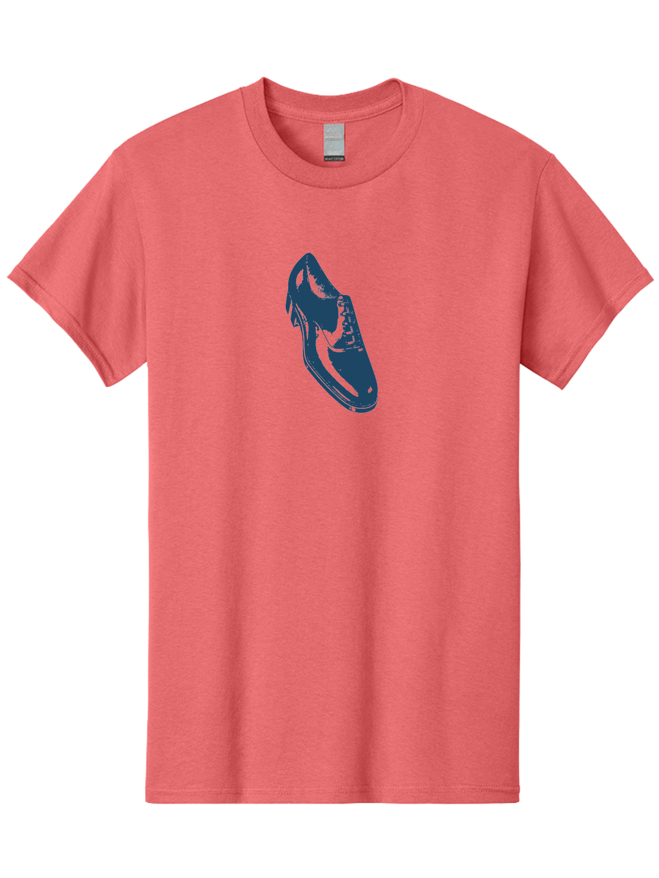 Classic Oxford Dress Shoe Men'S Graphic Tee, 100% Cotton, Comfortable Casual Summer Wear, Machine Washable, Blue Shoe, Footwear Fashion, Shoe Design, Minimalist Style, Modern Footwear, Sleek Design, Casual Wear Aae189