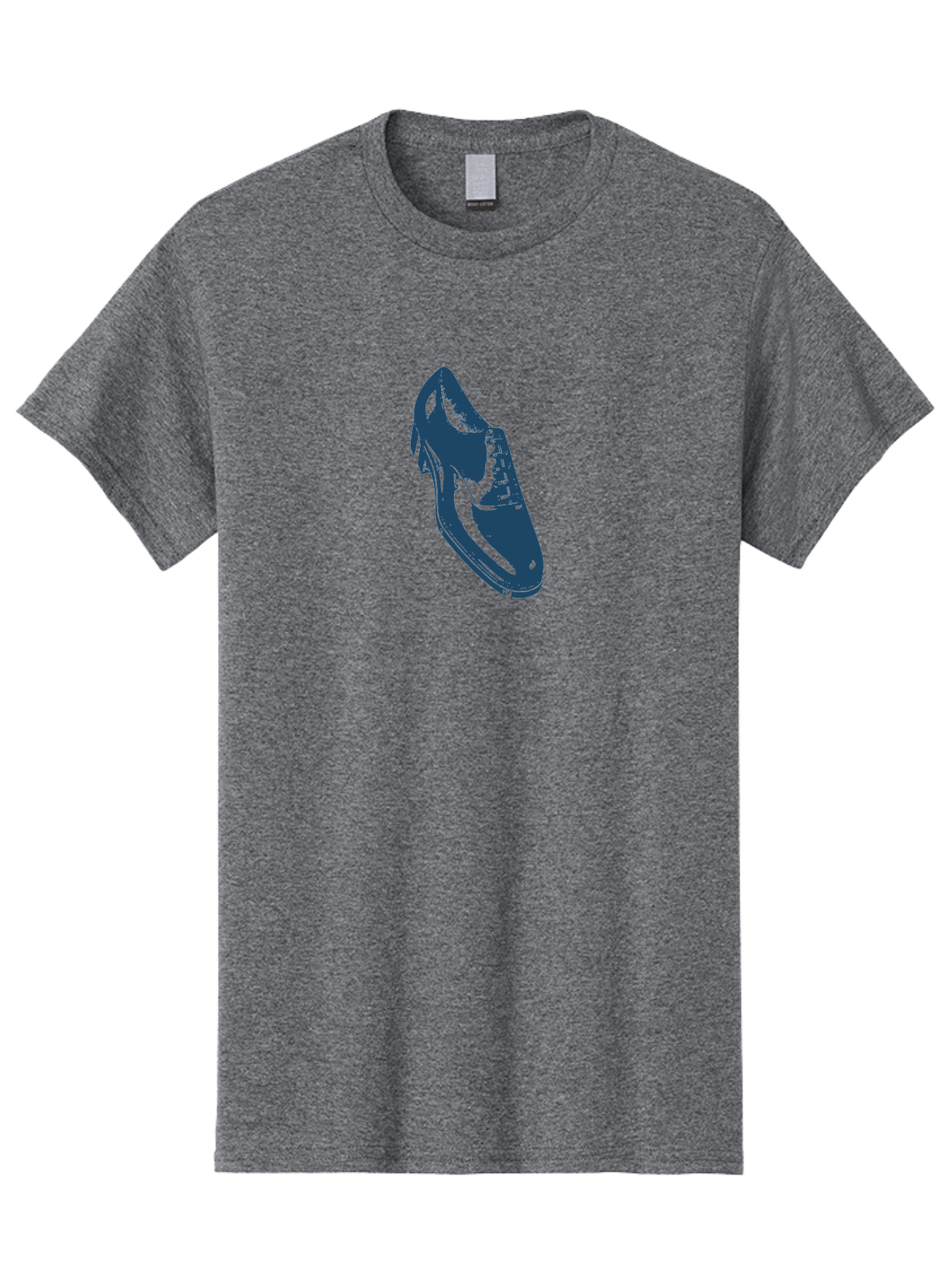 Classic Oxford Dress Shoe Men'S Graphic Tee, 100% Cotton, Comfortable Casual Summer Wear, Machine Washable, Blue Shoe, Footwear Fashion, Shoe Design, Minimalist Style, Modern Footwear, Sleek Design, Casual Wear Aae189