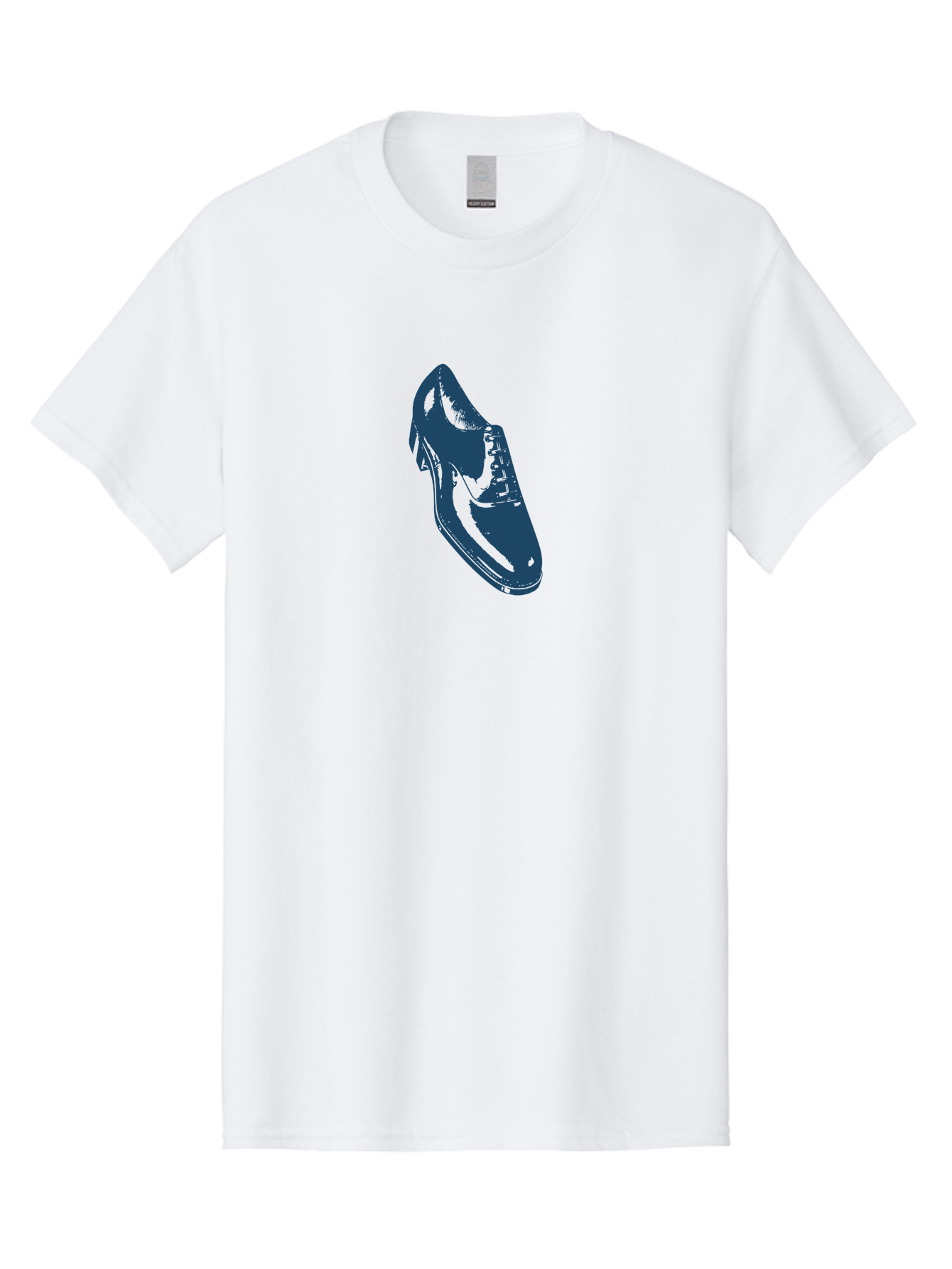 Classic Oxford Dress Shoe Men'S Graphic Tee, 100% Cotton, Comfortable Casual Summer Wear, Machine Washable, Blue Shoe, Footwear Fashion, Shoe Design, Minimalist Style, Modern Footwear, Sleek Design, Casual Wear Aae189