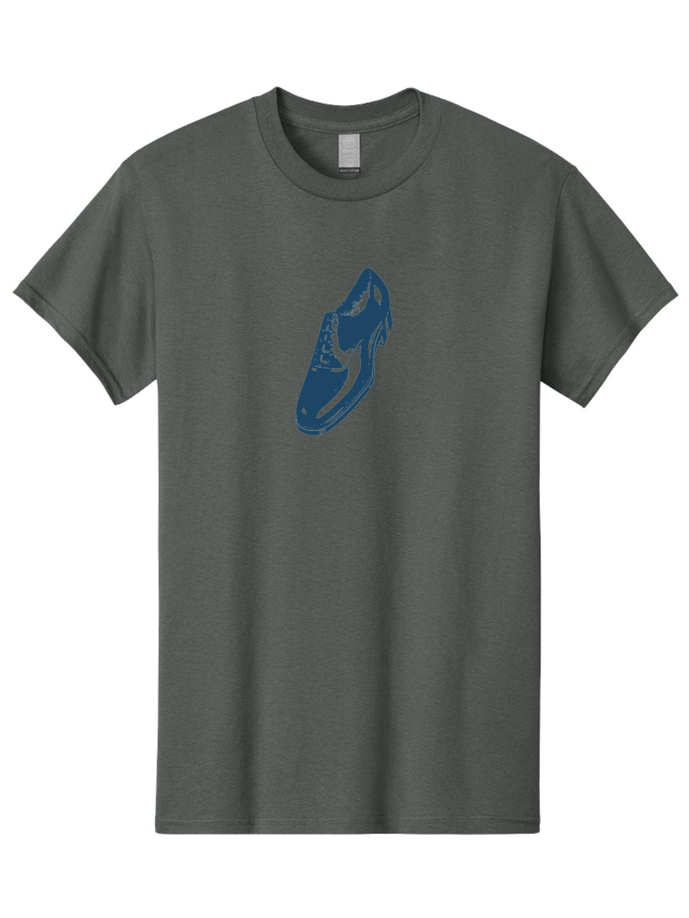 Classic Oxford Dress Shoe 2 Men'S Graphic Tee, 100% Cotton, Comfortable Casual Summer Wear, Machine Washable, Blue Shoes, Athletic Footwear, Sneaker Design, Fashion Accessory, Modern Style, Minimalist Graphic, Streetwear, Casual Wear Aae190