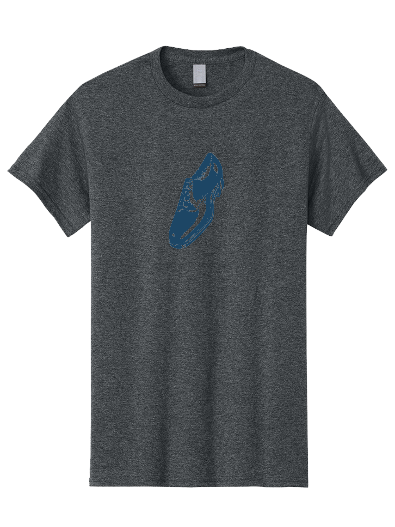 Classic Oxford Dress Shoe 2 Men'S Graphic Tee, 100% Cotton, Comfortable Casual Summer Wear, Machine Washable, Blue Shoes, Athletic Footwear, Sneaker Design, Fashion Accessory, Modern Style, Minimalist Graphic, Streetwear, Casual Wear Aae190