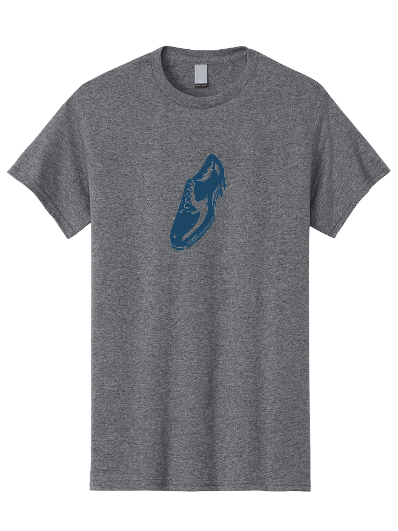 Classic Oxford Dress Shoe 2 Men'S Graphic Tee, 100% Cotton, Comfortable Casual Summer Wear, Machine Washable, Blue Shoes, Athletic Footwear, Sneaker Design, Fashion Accessory, Modern Style, Minimalist Graphic, Streetwear, Casual Wear Aae190