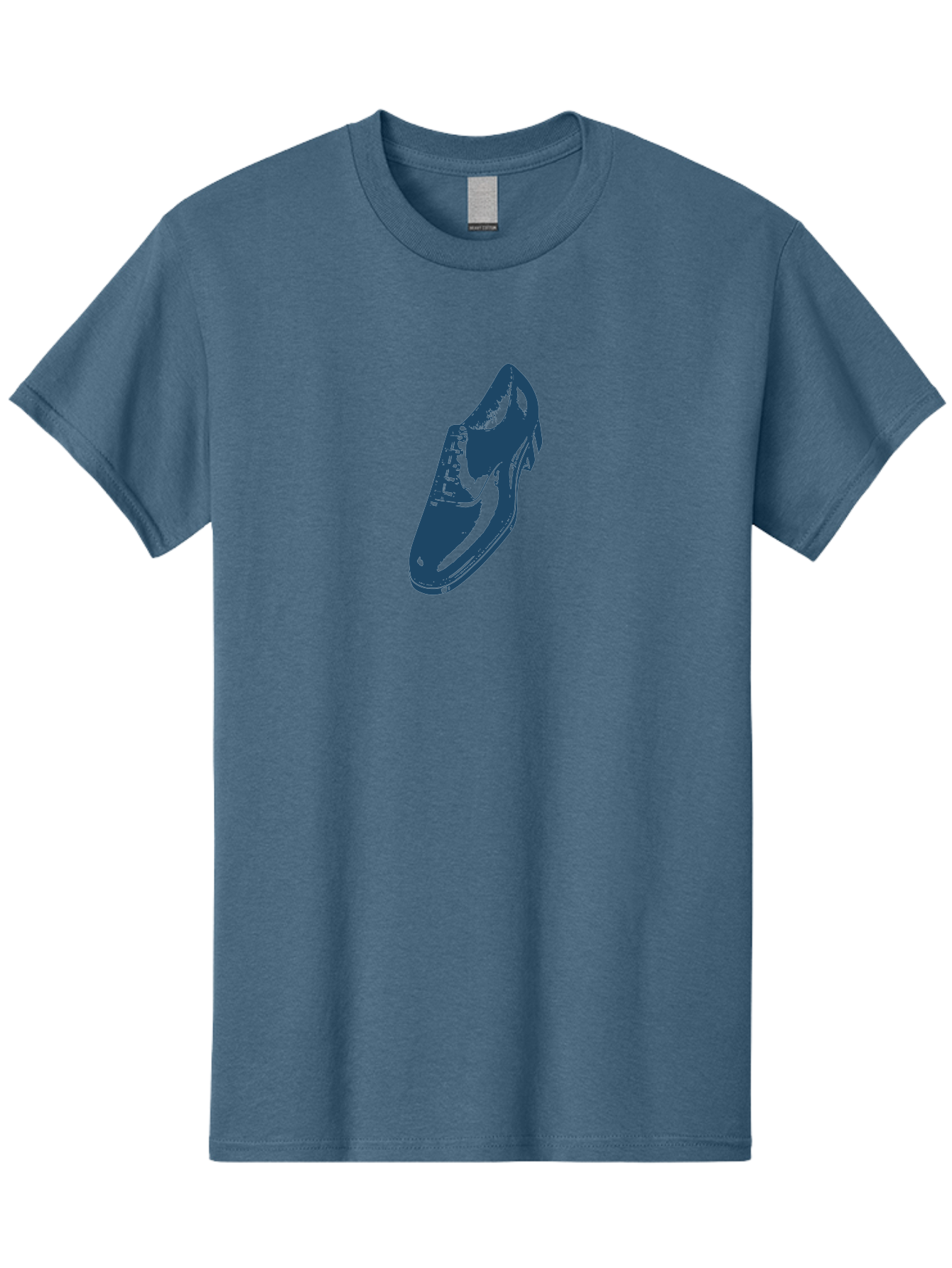 Classic Oxford Dress Shoe 2 Men'S Graphic Tee, 100% Cotton, Comfortable Casual Summer Wear, Machine Washable, Blue Shoes, Athletic Footwear, Sneaker Design, Fashion Accessory, Modern Style, Minimalist Graphic, Streetwear, Casual Wear Aae190