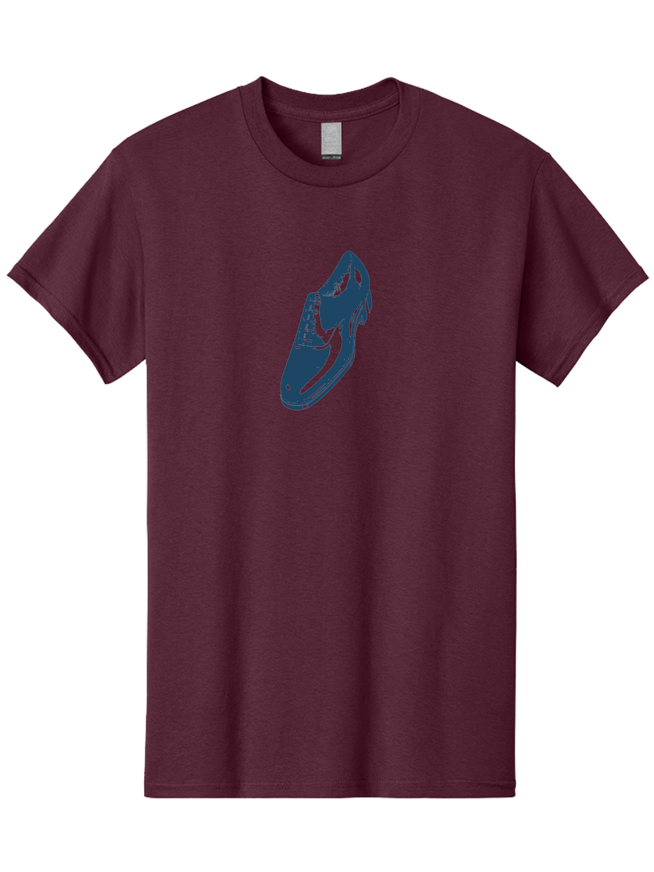 Classic Oxford Dress Shoe 2 Men'S Graphic Tee, 100% Cotton, Comfortable Casual Summer Wear, Machine Washable, Blue Shoes, Athletic Footwear, Sneaker Design, Fashion Accessory, Modern Style, Minimalist Graphic, Streetwear, Casual Wear Aae190