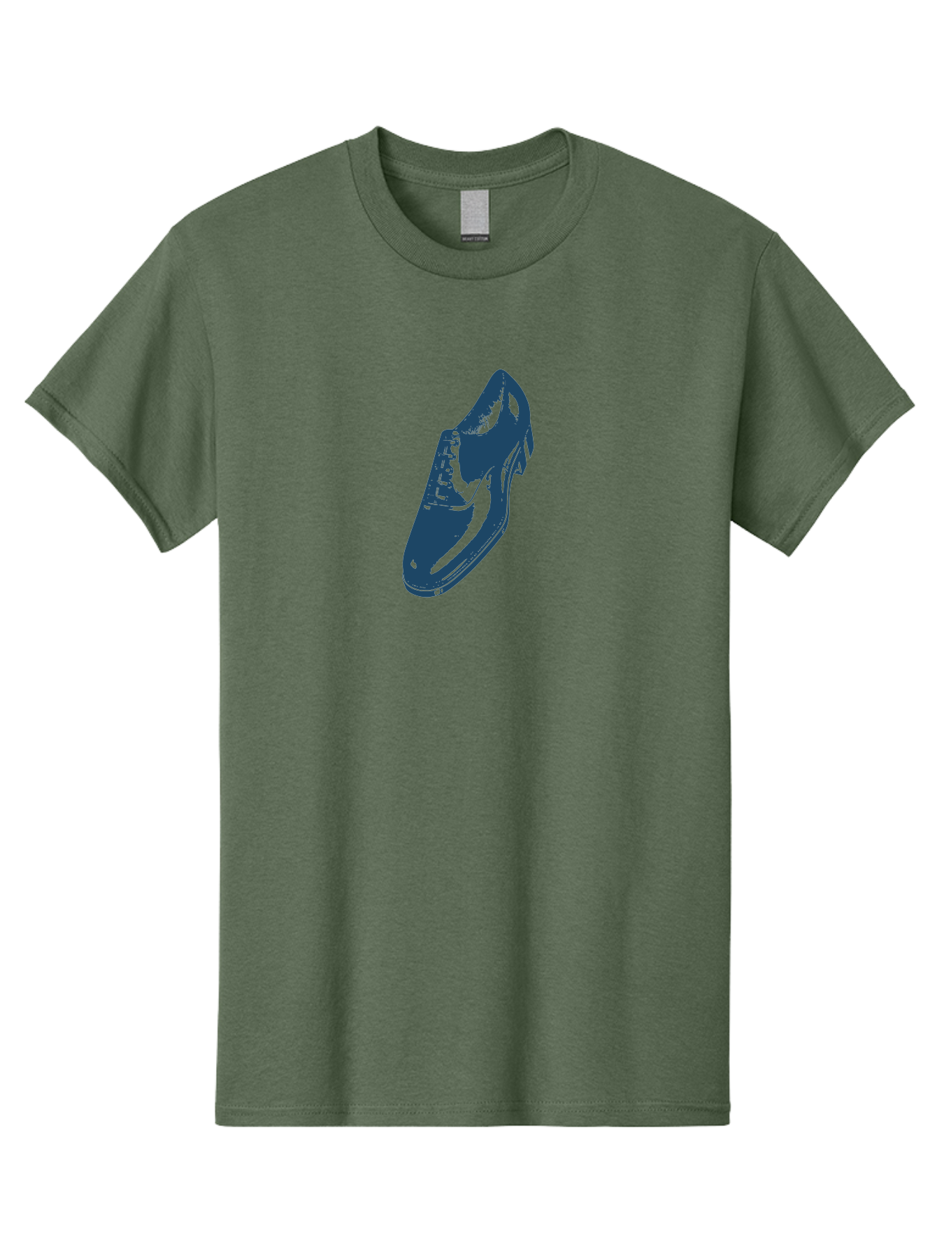 Classic Oxford Dress Shoe 2 Men'S Graphic Tee, 100% Cotton, Comfortable Casual Summer Wear, Machine Washable, Blue Shoes, Athletic Footwear, Sneaker Design, Fashion Accessory, Modern Style, Minimalist Graphic, Streetwear, Casual Wear Aae190