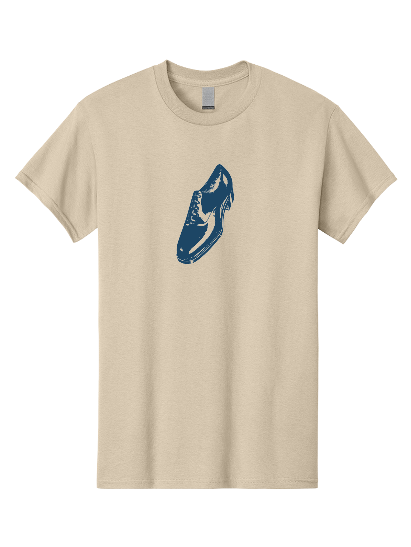 Classic Oxford Dress Shoe 2 Men'S Graphic Tee, 100% Cotton, Comfortable Casual Summer Wear, Machine Washable, Blue Shoes, Athletic Footwear, Sneaker Design, Fashion Accessory, Modern Style, Minimalist Graphic, Streetwear, Casual Wear Aae190