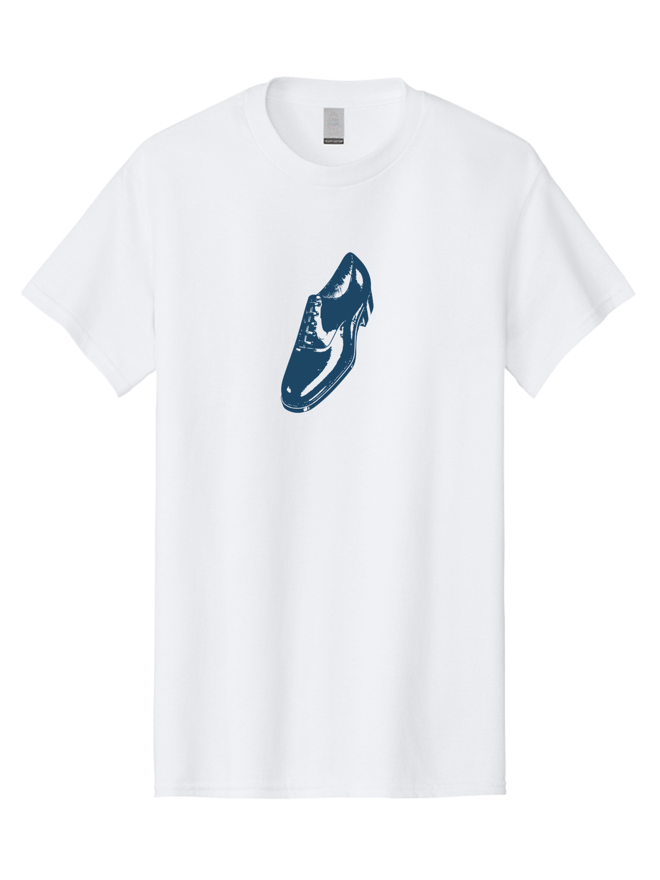 Classic Oxford Dress Shoe 2 Men'S Graphic Tee, 100% Cotton, Comfortable Casual Summer Wear, Machine Washable, Blue Shoes, Athletic Footwear, Sneaker Design, Fashion Accessory, Modern Style, Minimalist Graphic, Streetwear, Casual Wear Aae190