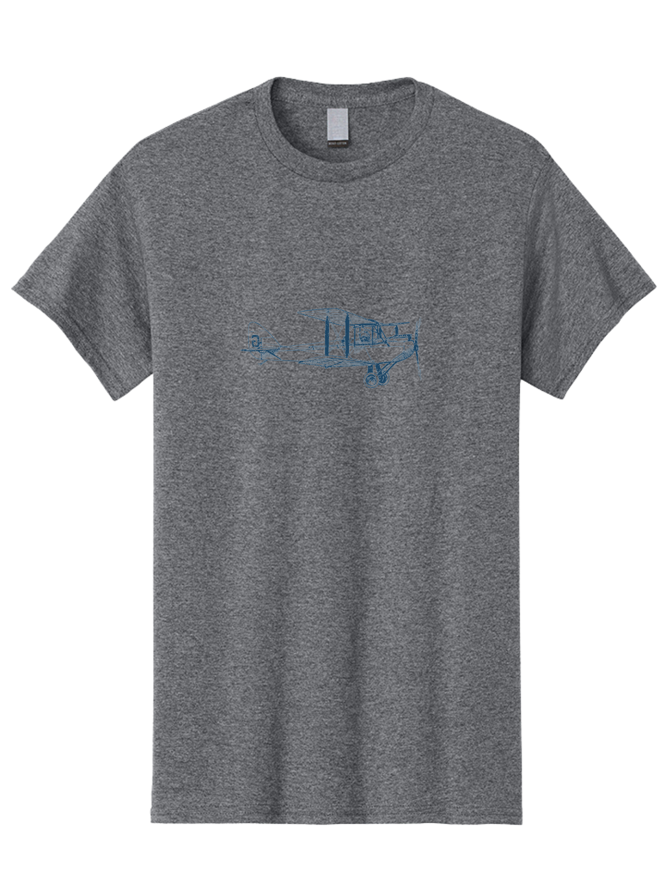 Classic Pilot Plane Men'S Graphic Tee, 100% Cotton, Comfortable Casual Summer Wear, Machine Washable, Vintage Biplane, Classic Aircraft Design, Historical Aviation, Sopwith Camel, Ww1 Fighter Plane, Military Aircraft, Historical Flight, Aae191