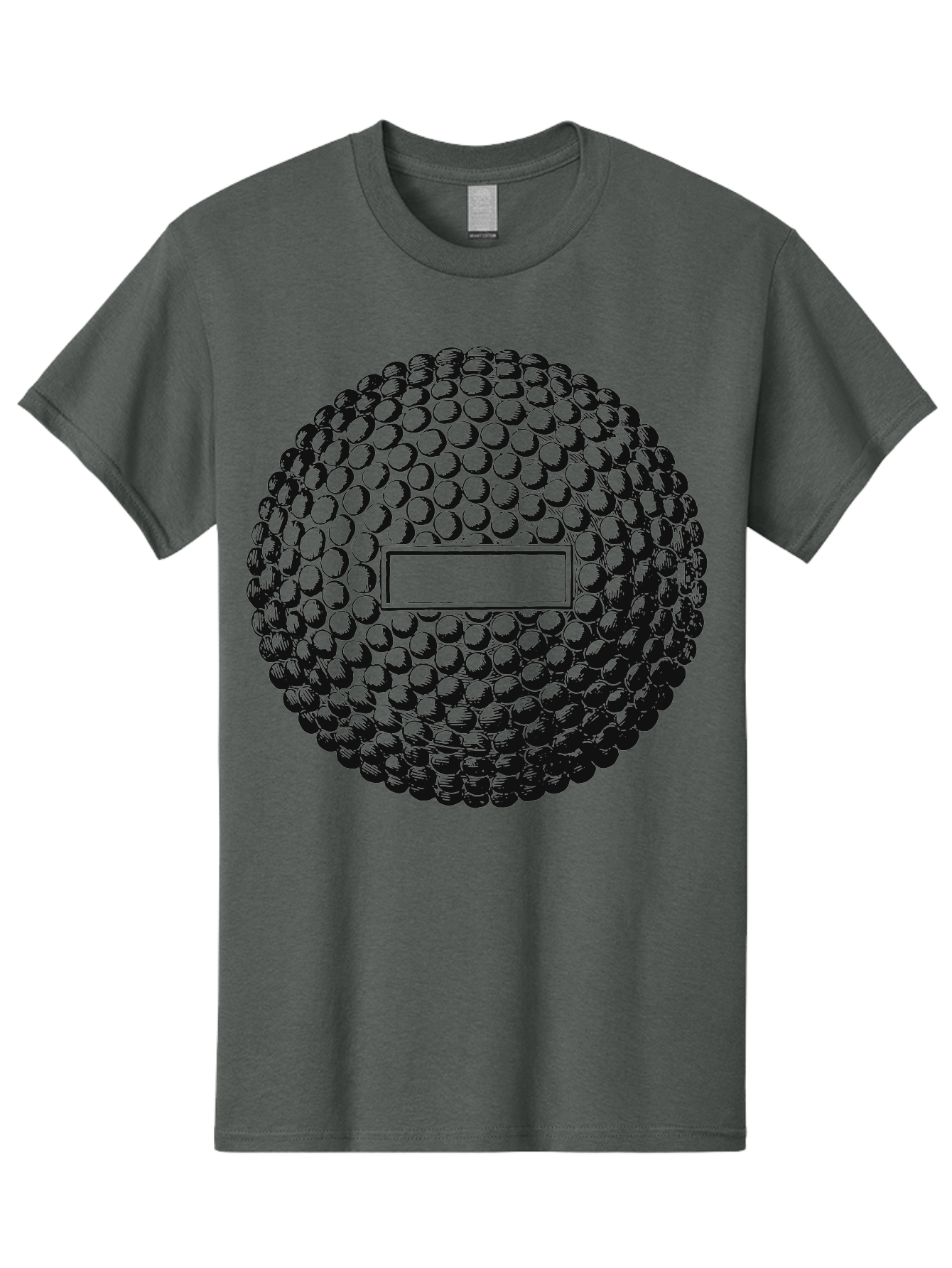 Clubshot Men'S Graphic Tee, 100% Cotton, Comfortable Casual Summer Wear, Machine Washable, Golf Ball, Textured Surface, Dimpled Pattern, Blank Label, Rectangular Shape, 3D Illustration, Graphic Design Element, Sports Imagery, Placeholder Text Aae196