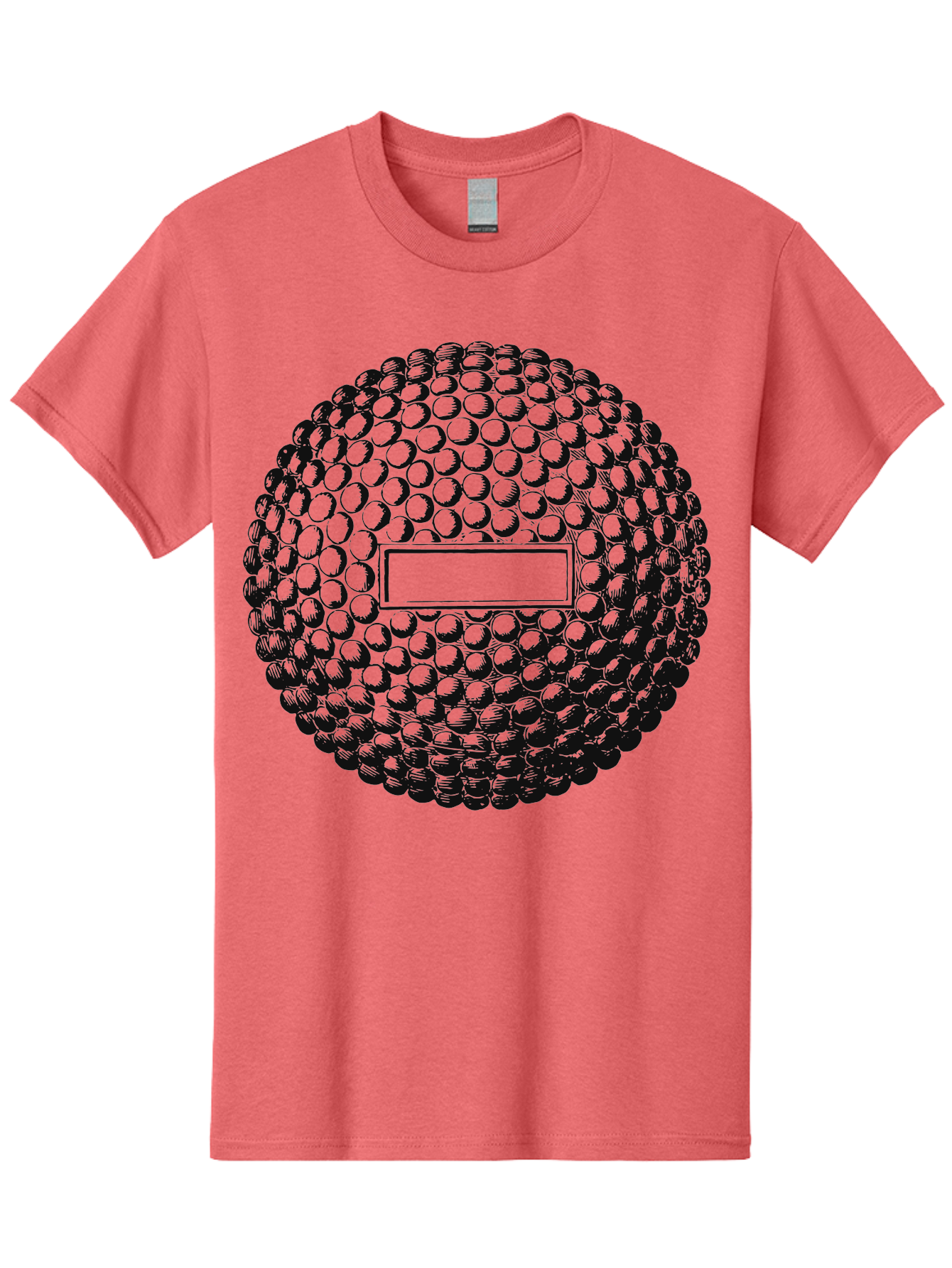 Clubshot Men'S Graphic Tee, 100% Cotton, Comfortable Casual Summer Wear, Machine Washable, Golf Ball, Textured Surface, Dimpled Pattern, Blank Label, Rectangular Shape, 3D Illustration, Graphic Design Element, Sports Imagery, Placeholder Text Aae196