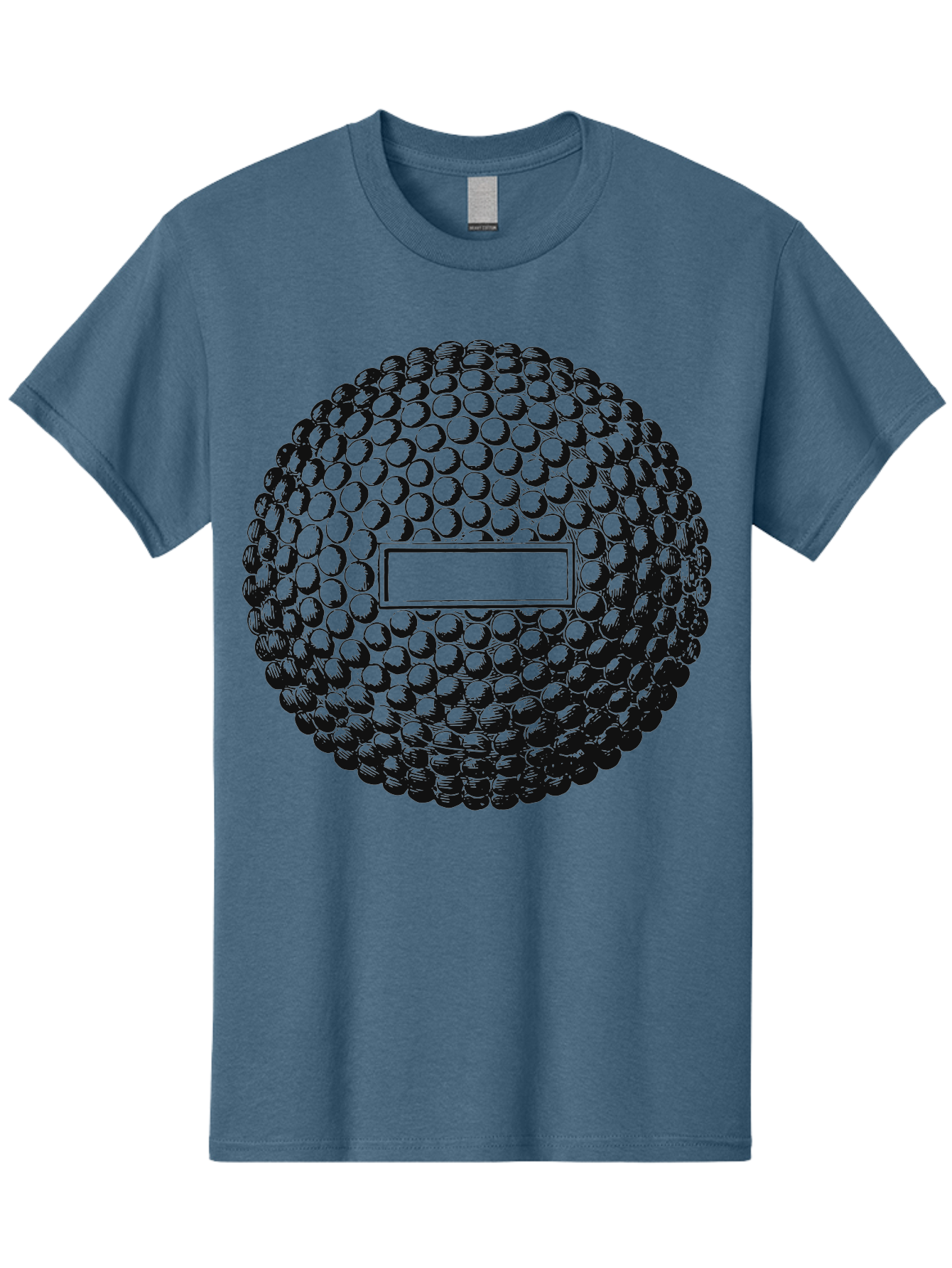 Clubshot Men'S Graphic Tee, 100% Cotton, Comfortable Casual Summer Wear, Machine Washable, Golf Ball, Textured Surface, Dimpled Pattern, Blank Label, Rectangular Shape, 3D Illustration, Graphic Design Element, Sports Imagery, Placeholder Text Aae196