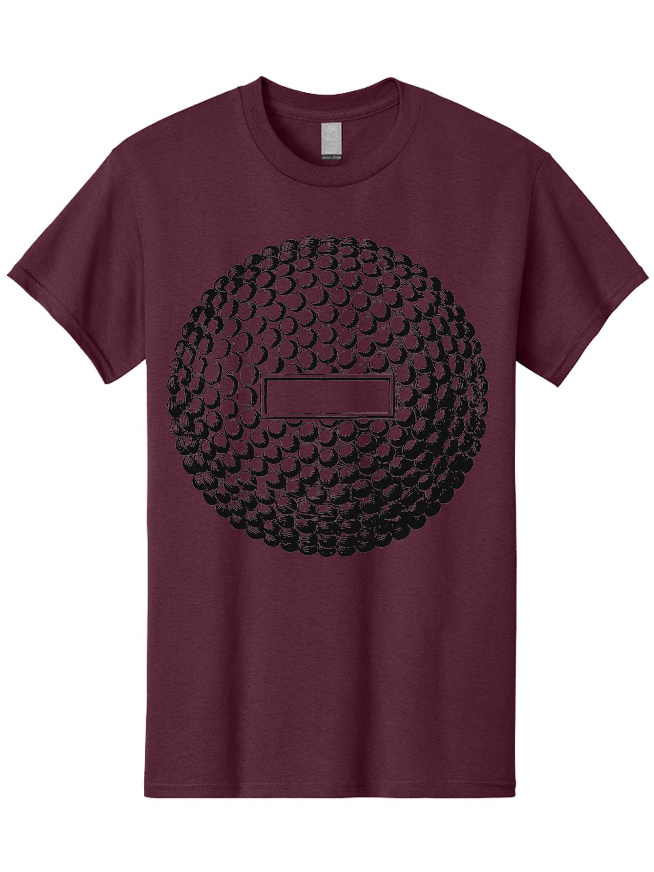 Clubshot Men'S Graphic Tee, 100% Cotton, Comfortable Casual Summer Wear, Machine Washable, Golf Ball, Textured Surface, Dimpled Pattern, Blank Label, Rectangular Shape, 3D Illustration, Graphic Design Element, Sports Imagery, Placeholder Text Aae196
