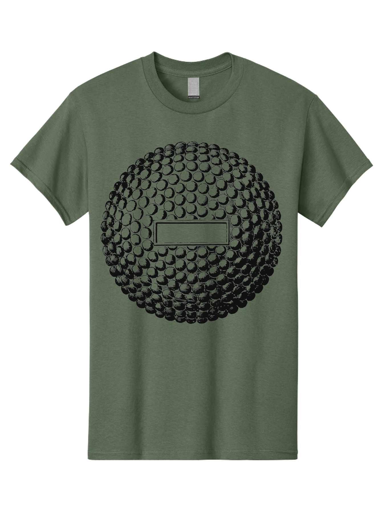 Clubshot Men'S Graphic Tee, 100% Cotton, Comfortable Casual Summer Wear, Machine Washable, Golf Ball, Textured Surface, Dimpled Pattern, Blank Label, Rectangular Shape, 3D Illustration, Graphic Design Element, Sports Imagery, Placeholder Text Aae196