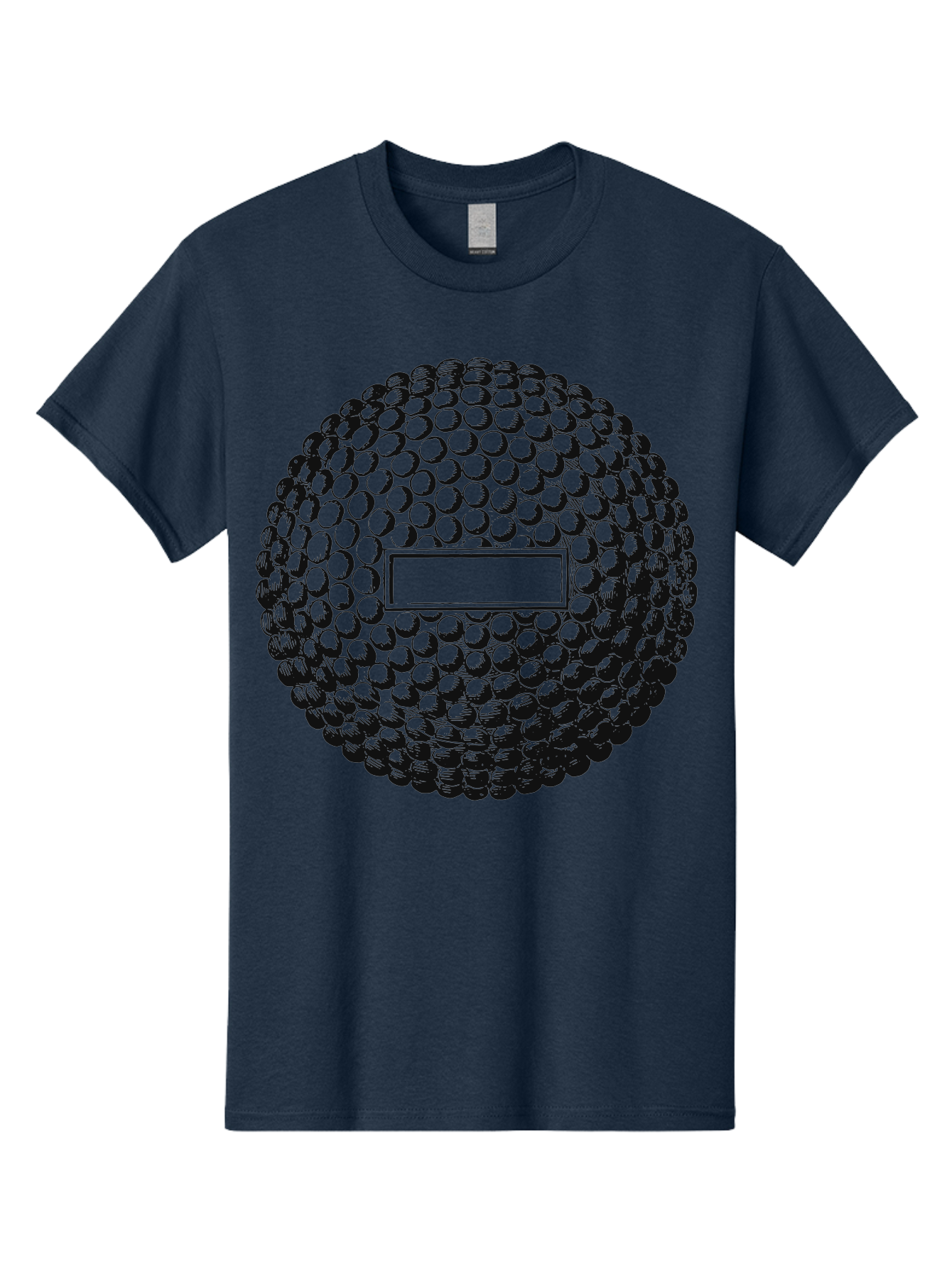 Clubshot Men'S Graphic Tee, 100% Cotton, Comfortable Casual Summer Wear, Machine Washable, Golf Ball, Textured Surface, Dimpled Pattern, Blank Label, Rectangular Shape, 3D Illustration, Graphic Design Element, Sports Imagery, Placeholder Text Aae196