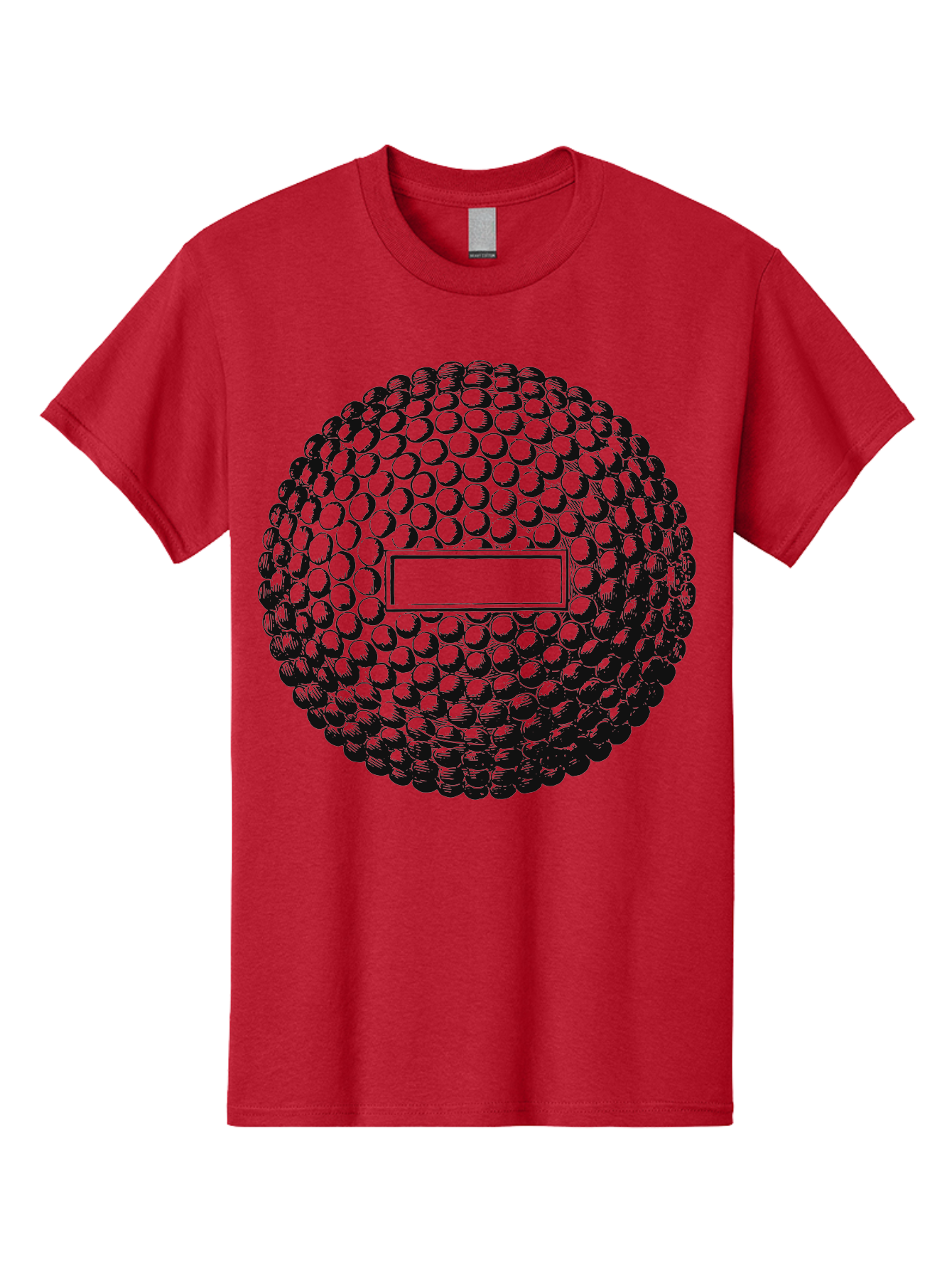 Clubshot Men'S Graphic Tee, 100% Cotton, Comfortable Casual Summer Wear, Machine Washable, Golf Ball, Textured Surface, Dimpled Pattern, Blank Label, Rectangular Shape, 3D Illustration, Graphic Design Element, Sports Imagery, Placeholder Text Aae196