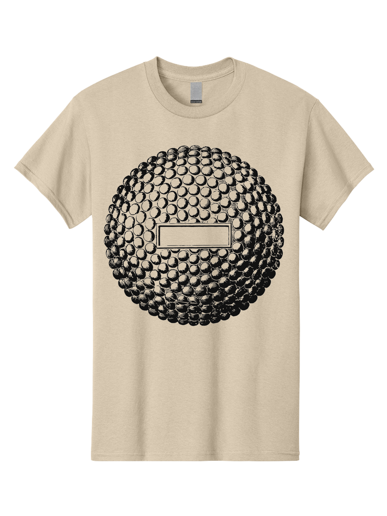 Clubshot Men'S Graphic Tee, 100% Cotton, Comfortable Casual Summer Wear, Machine Washable, Golf Ball, Textured Surface, Dimpled Pattern, Blank Label, Rectangular Shape, 3D Illustration, Graphic Design Element, Sports Imagery, Placeholder Text Aae196