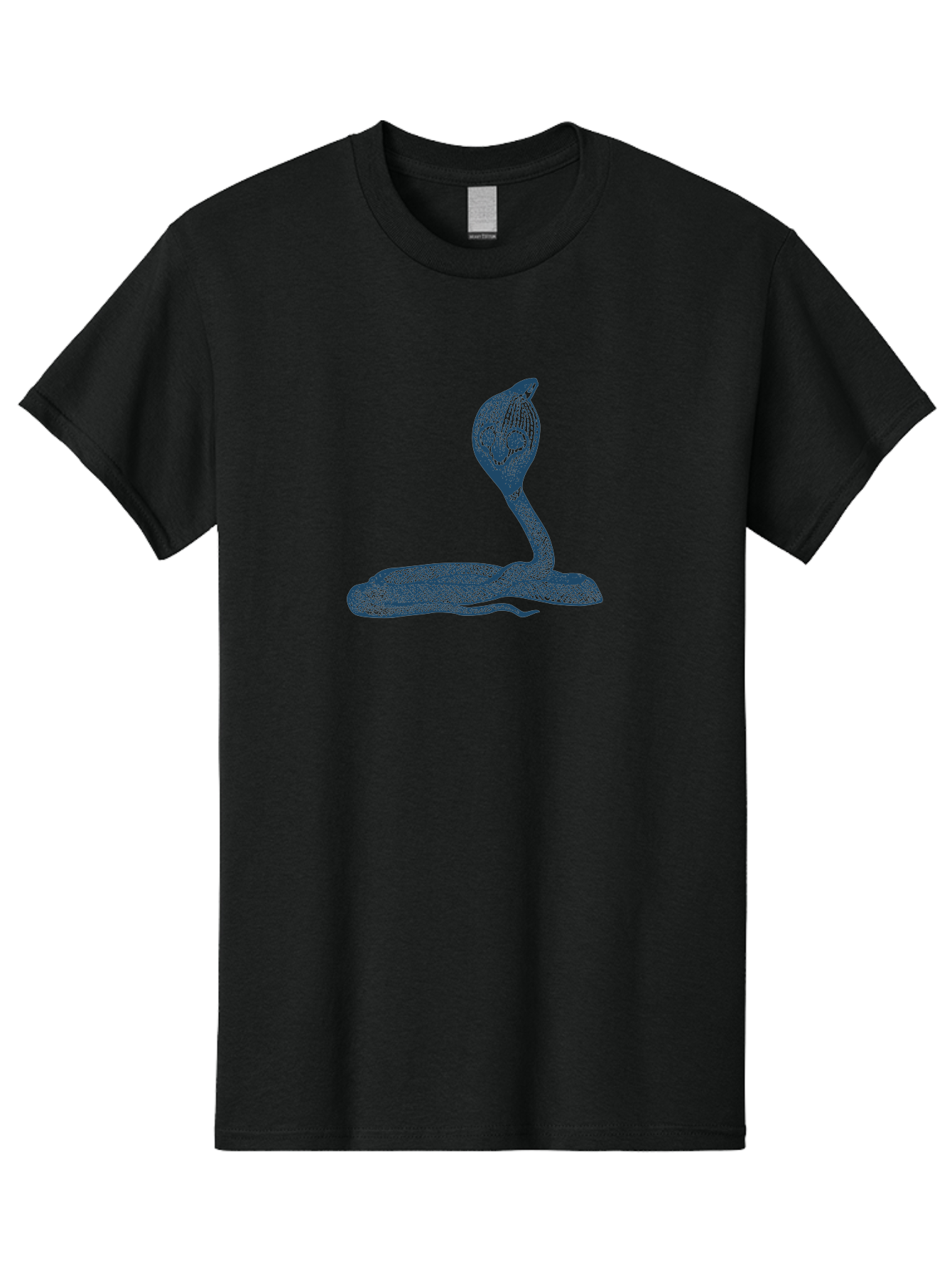 Cobra Ritual Men'S Graphic Tee, 100% Cotton, Comfortable Casual Summer Wear, Machine Washable, Snake With Skull Head, Cobra Art, Reptile Illustration, Coiled Serpent, Danger Sign, Pointy Fangs Aae198