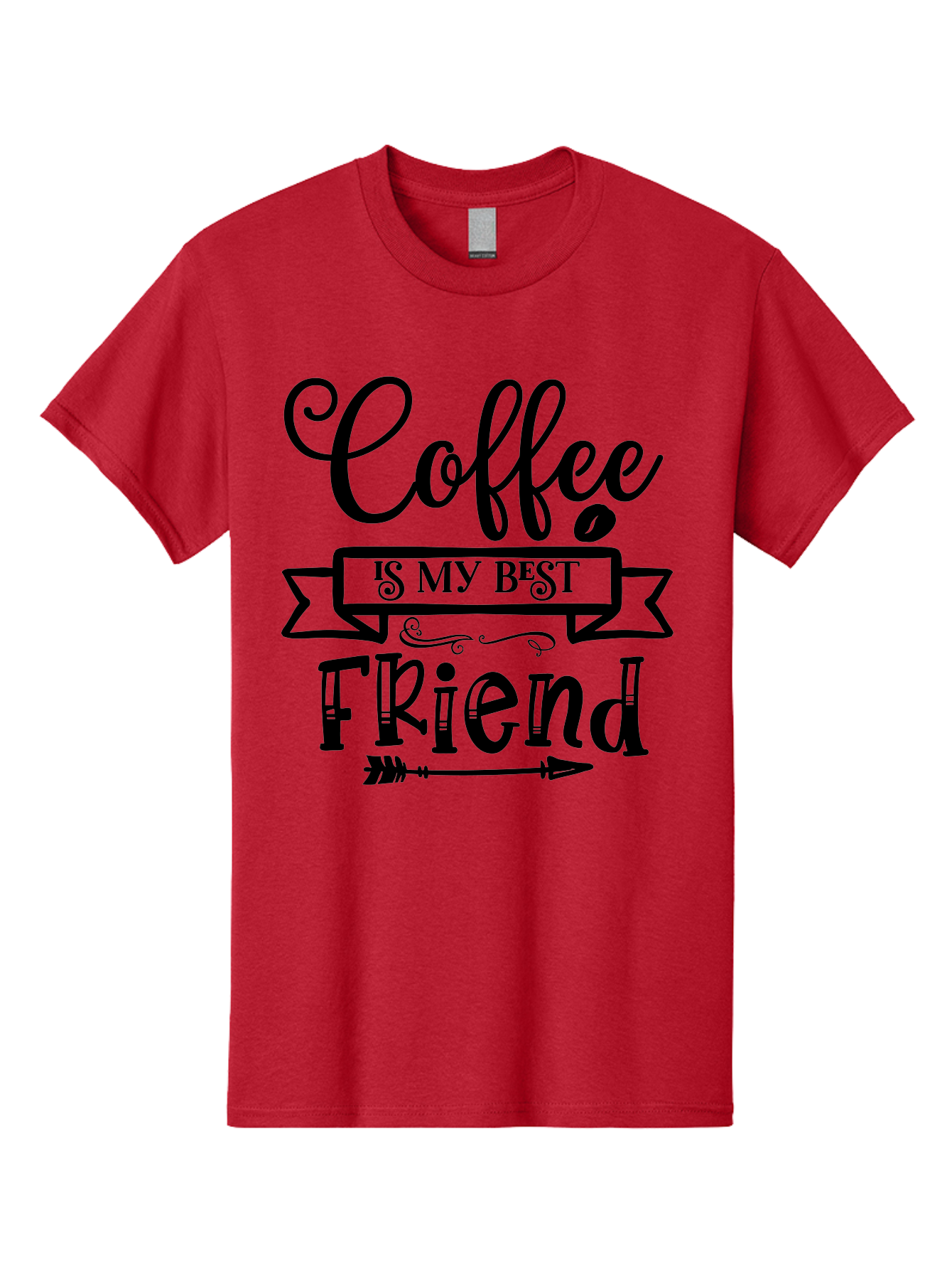 Coffee Is My Best Friend Men'S Graphic Tee, 100% Cotton, Comfortable Casual Summer Wear, Machine Washable, Coffee Lover, Coffee Obsession, Best Friend Coffee, Coffee Quote, Coffee Love, Coffee Addiction, Coffee Humor Aae200