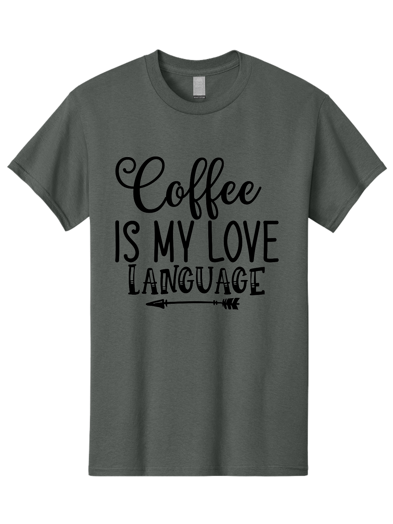 Coffee Is My Love Language Men'S Graphic Tee, 100% Cotton, Comfortable Casual Summer Wear, Machine Washable, Coffee Lover, Love Language, Coffee Quote, Coffee Humor, Coffee Obsession, Coffee Culture, Caffeine Addict, Coffee Passion Aae202