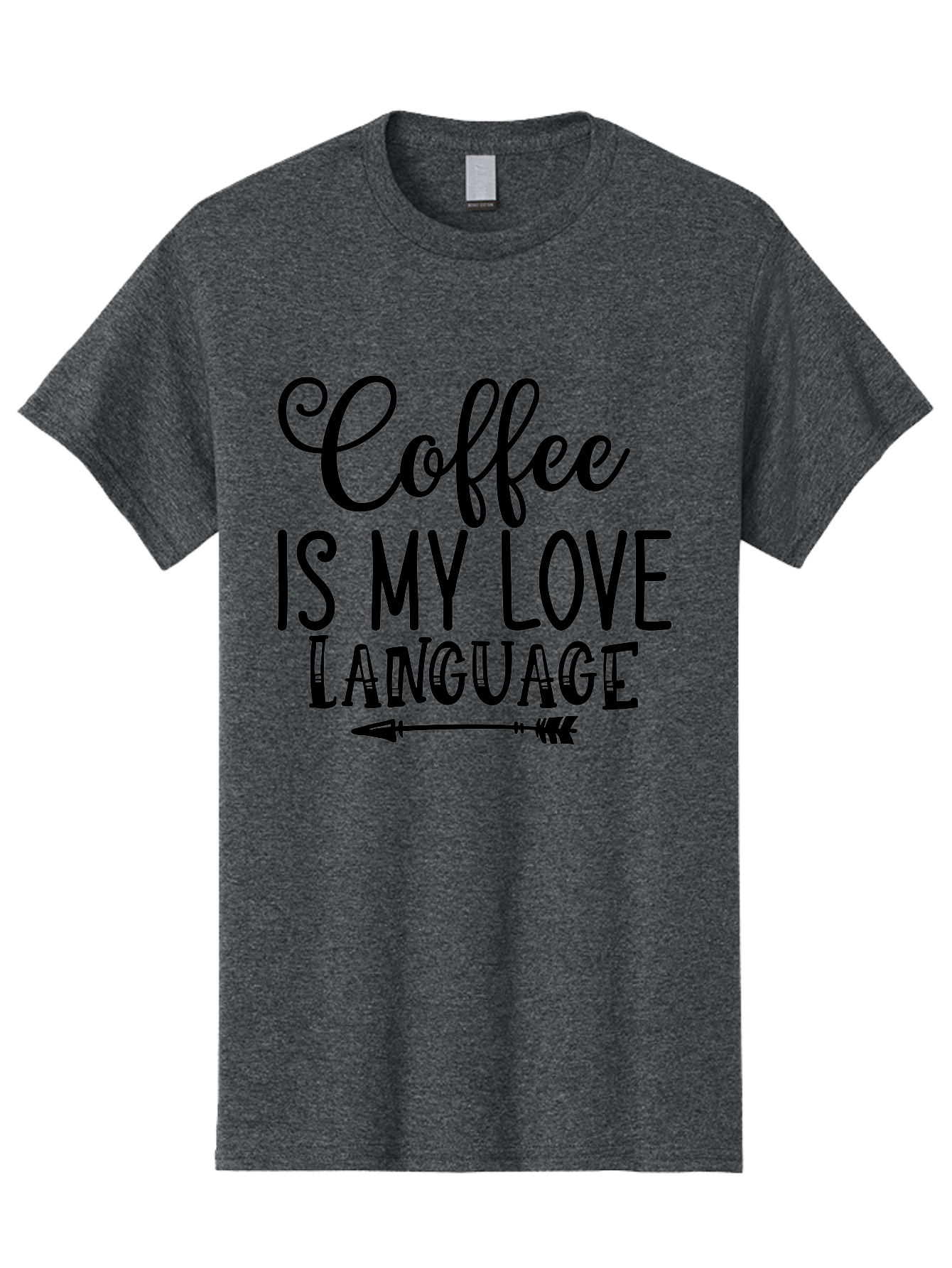 Coffee Is My Love Language Men'S Graphic Tee, 100% Cotton, Comfortable Casual Summer Wear, Machine Washable, Coffee Lover, Love Language, Coffee Quote, Coffee Humor, Coffee Obsession, Coffee Culture, Caffeine Addict, Coffee Passion Aae202