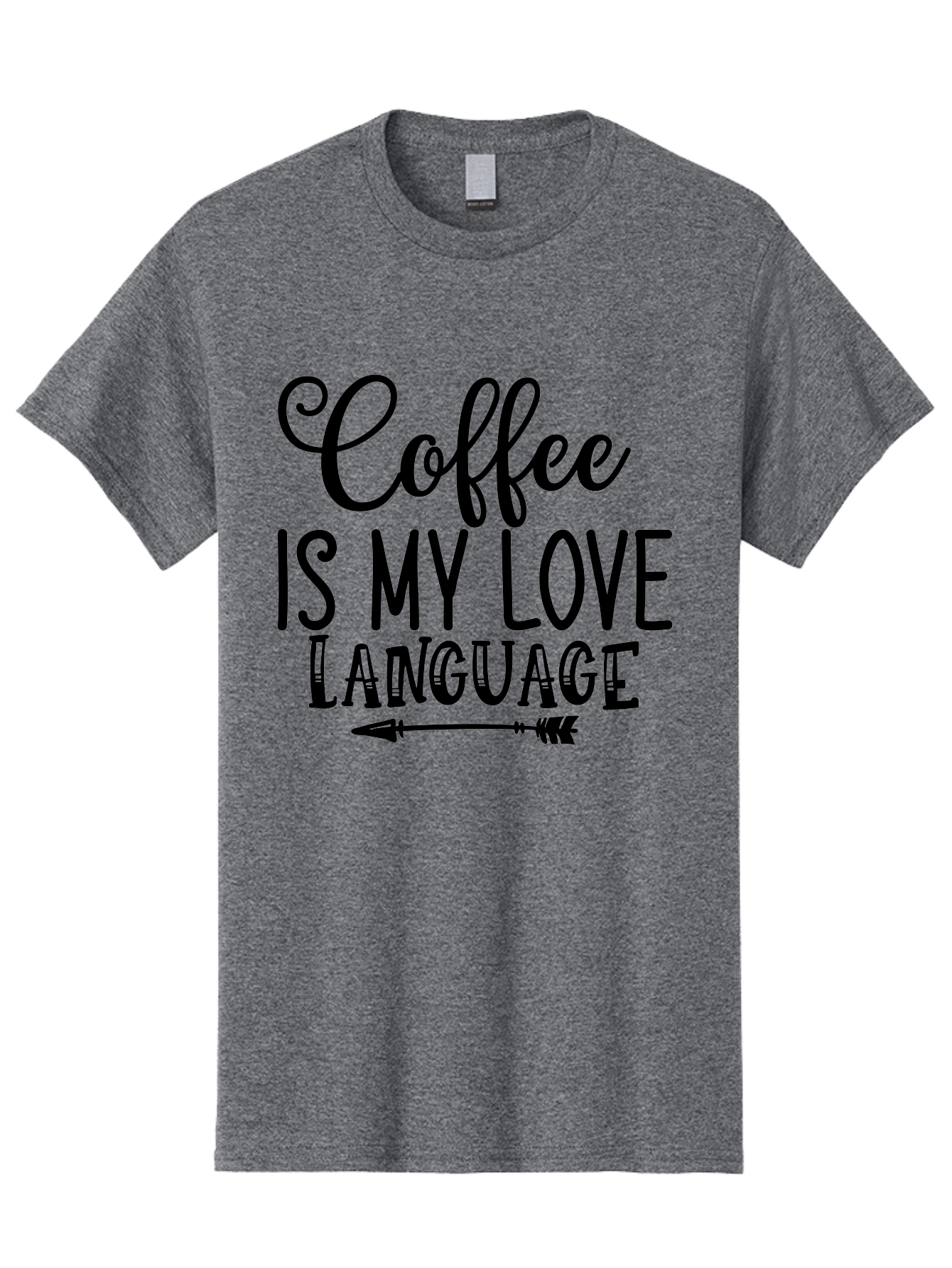 Coffee Is My Love Language Men'S Graphic Tee, 100% Cotton, Comfortable Casual Summer Wear, Machine Washable, Coffee Lover, Love Language, Coffee Quote, Coffee Humor, Coffee Obsession, Coffee Culture, Caffeine Addict, Coffee Passion Aae202