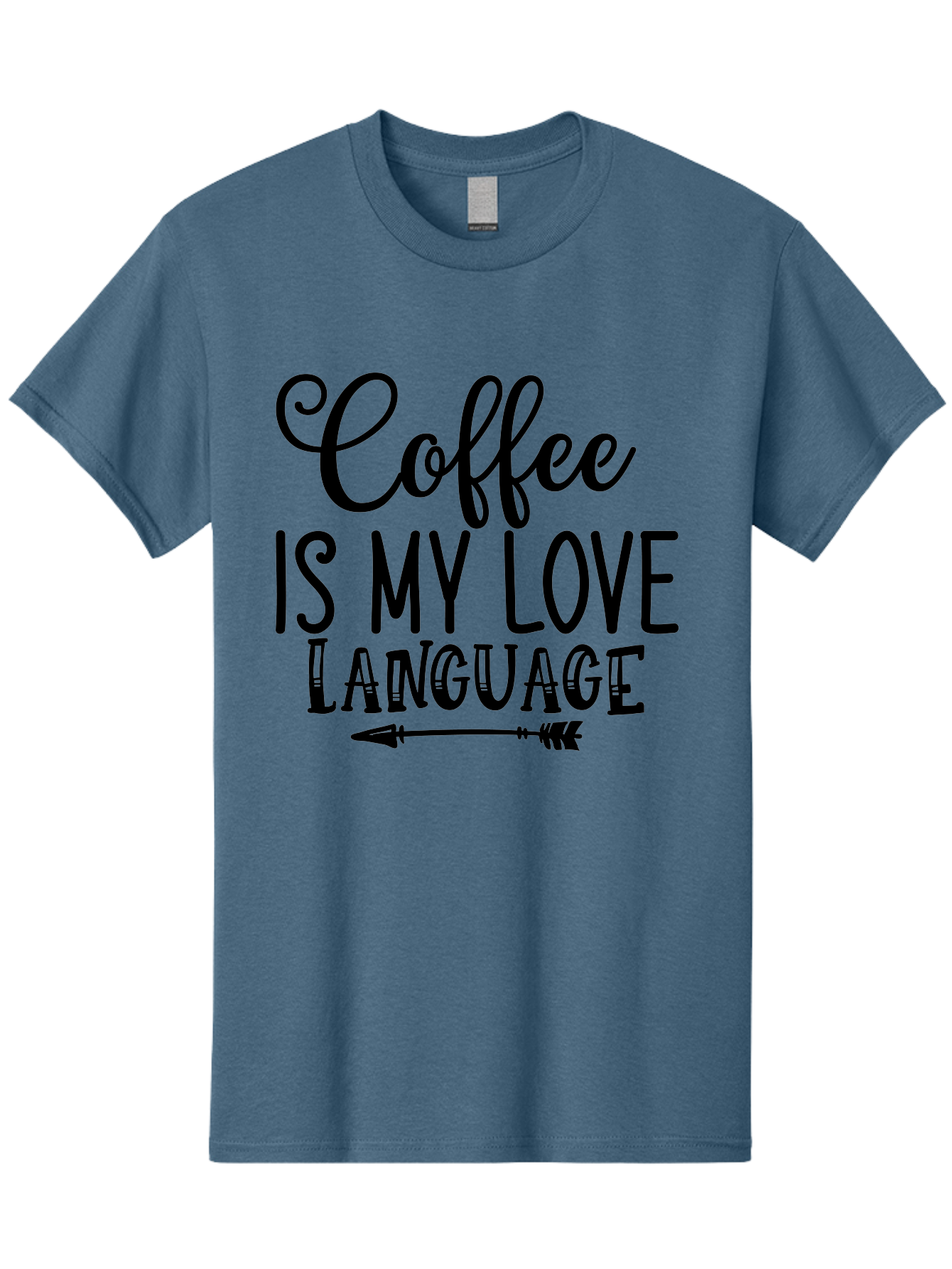 Coffee Is My Love Language Men'S Graphic Tee, 100% Cotton, Comfortable Casual Summer Wear, Machine Washable, Coffee Lover, Love Language, Coffee Quote, Coffee Humor, Coffee Obsession, Coffee Culture, Caffeine Addict, Coffee Passion Aae202