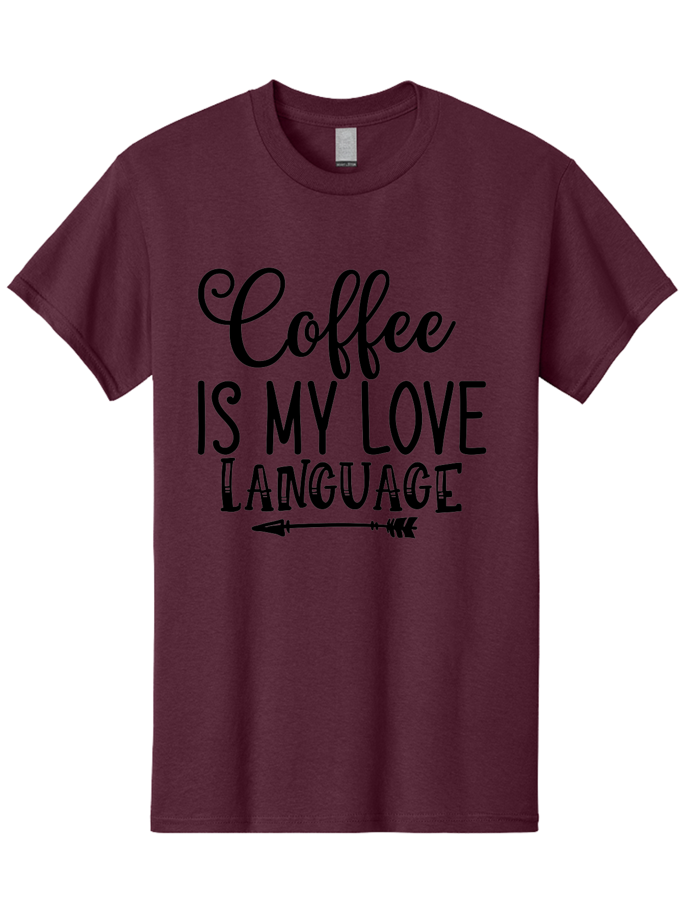 Coffee Is My Love Language Men'S Graphic Tee, 100% Cotton, Comfortable Casual Summer Wear, Machine Washable, Coffee Lover, Love Language, Coffee Quote, Coffee Humor, Coffee Obsession, Coffee Culture, Caffeine Addict, Coffee Passion Aae202