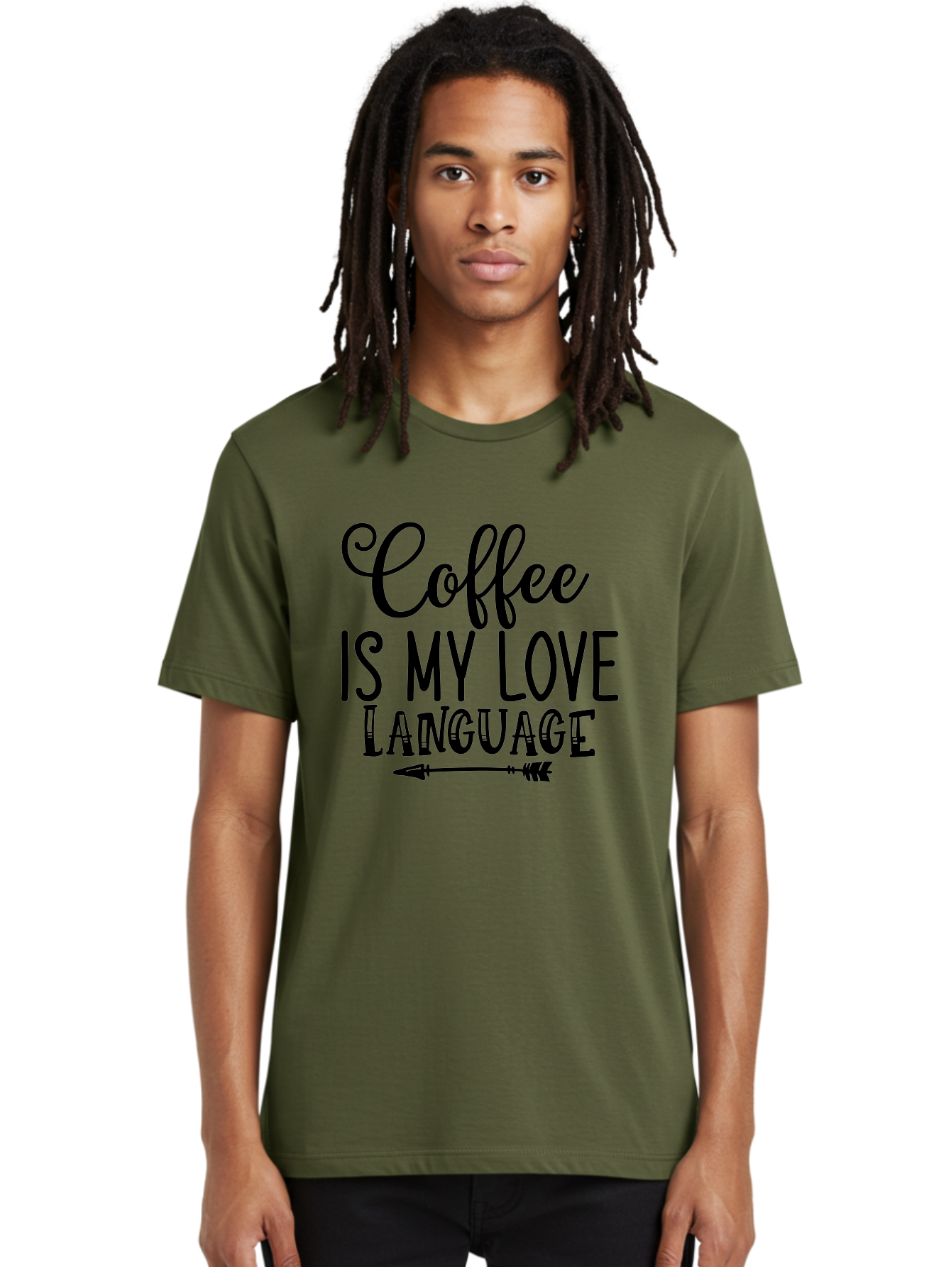 Coffee Is My Love Language Men'S Graphic Tee, 100% Cotton, Comfortable Casual Summer Wear, Machine Washable, Coffee Lover, Love Language, Coffee Quote, Coffee Humor, Coffee Obsession, Coffee Culture, Caffeine Addict, Coffee Passion Aae202