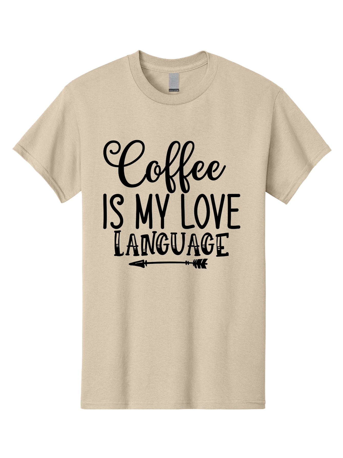 Coffee Is My Love Language Men'S Graphic Tee, 100% Cotton, Comfortable Casual Summer Wear, Machine Washable, Coffee Lover, Love Language, Coffee Quote, Coffee Humor, Coffee Obsession, Coffee Culture, Caffeine Addict, Coffee Passion Aae202