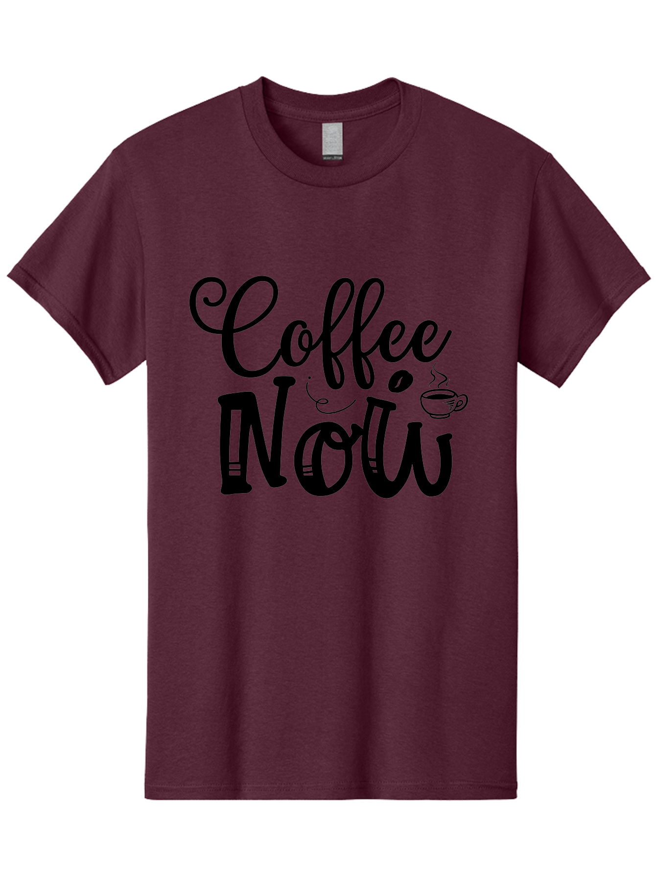 Coffee Now Men'S Graphic Tee, 100% Cotton, Comfortable Casual Summer Wear, Machine Washable, Coffee Shop Sign, Coffee Lover, Morning Pick-Me-Up, Caffeinated, Coffee Break, Coffee Culture Aae203