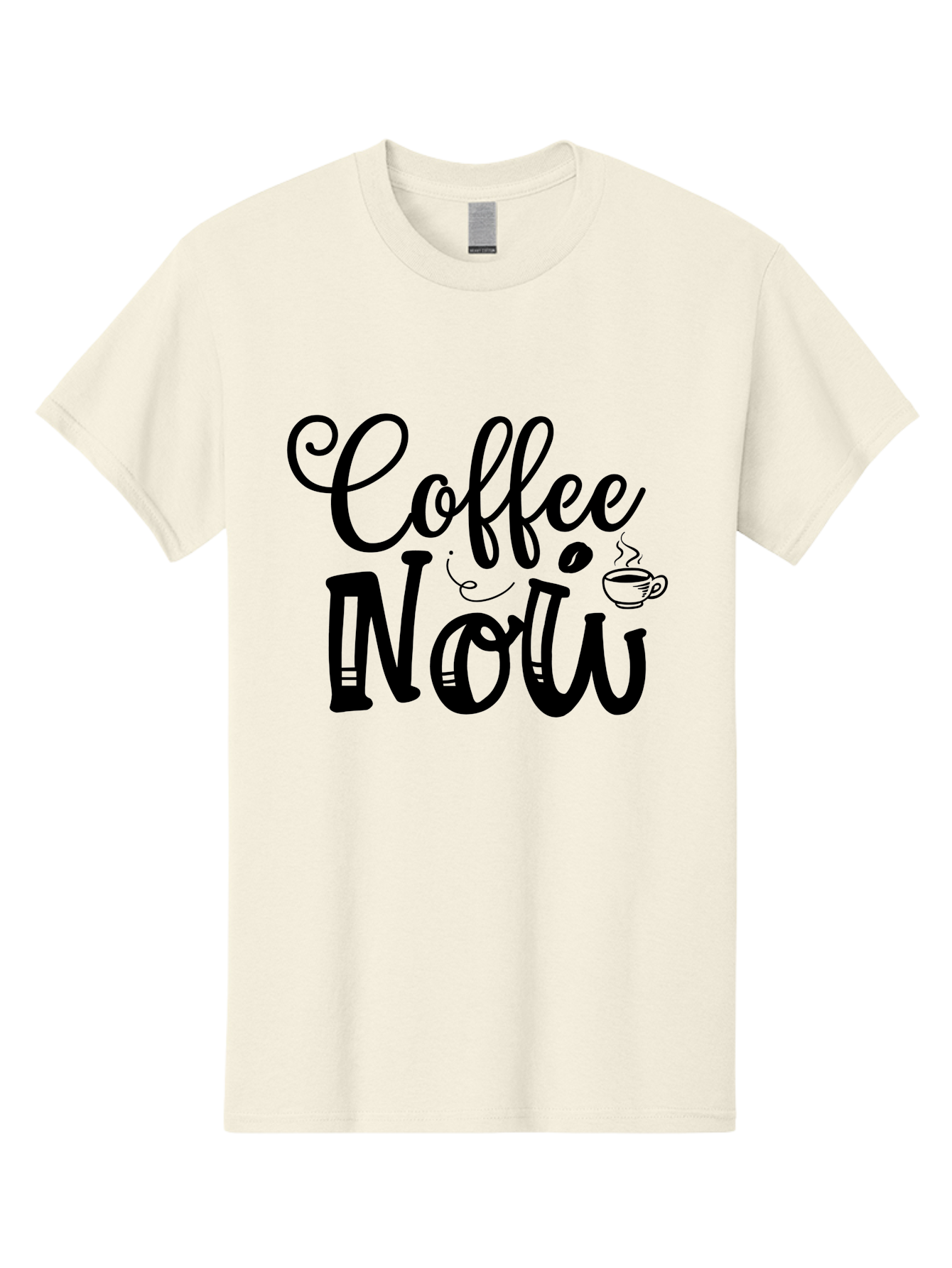 Coffee Now Men'S Graphic Tee, 100% Cotton, Comfortable Casual Summer Wear, Machine Washable, Coffee Shop Sign, Coffee Lover, Morning Pick-Me-Up, Caffeinated, Coffee Break, Coffee Culture Aae203