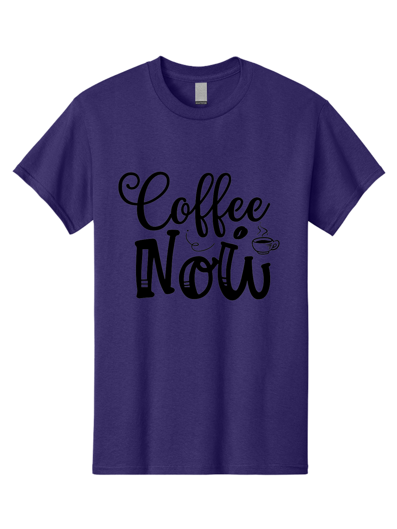 Coffee Now Men'S Graphic Tee, 100% Cotton, Comfortable Casual Summer Wear, Machine Washable, Coffee Shop Sign, Coffee Lover, Morning Pick-Me-Up, Caffeinated, Coffee Break, Coffee Culture Aae203