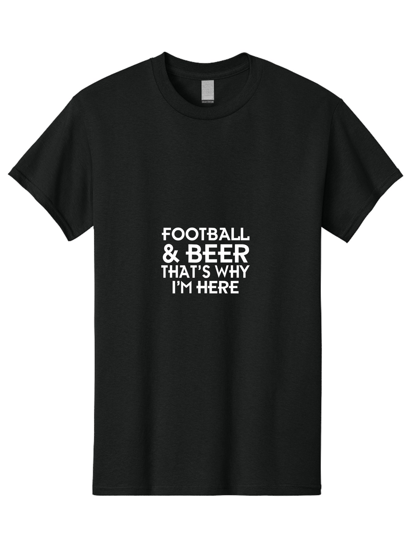 Football & Beer Men'S Graphic Tee, 100% Cotton, Comfortable Casual Summer Wear, Machine Washable, Football And Beer, Sports Fan, Beer Enthusiast, Game Day, Football Season, Beer Lover, Sports Culture, Tailgating Party Aae289