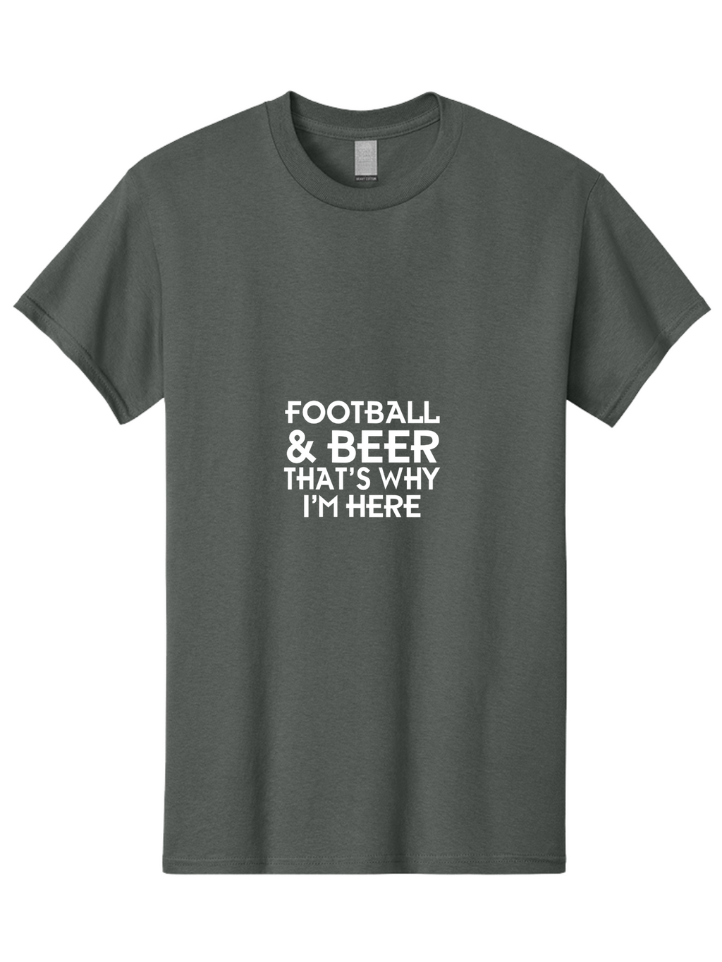 Football & Beer Men'S Graphic Tee, 100% Cotton, Comfortable Casual Summer Wear, Machine Washable, Football And Beer, Sports Fan, Beer Enthusiast, Game Day, Football Season, Beer Lover, Sports Culture, Tailgating Party Aae289