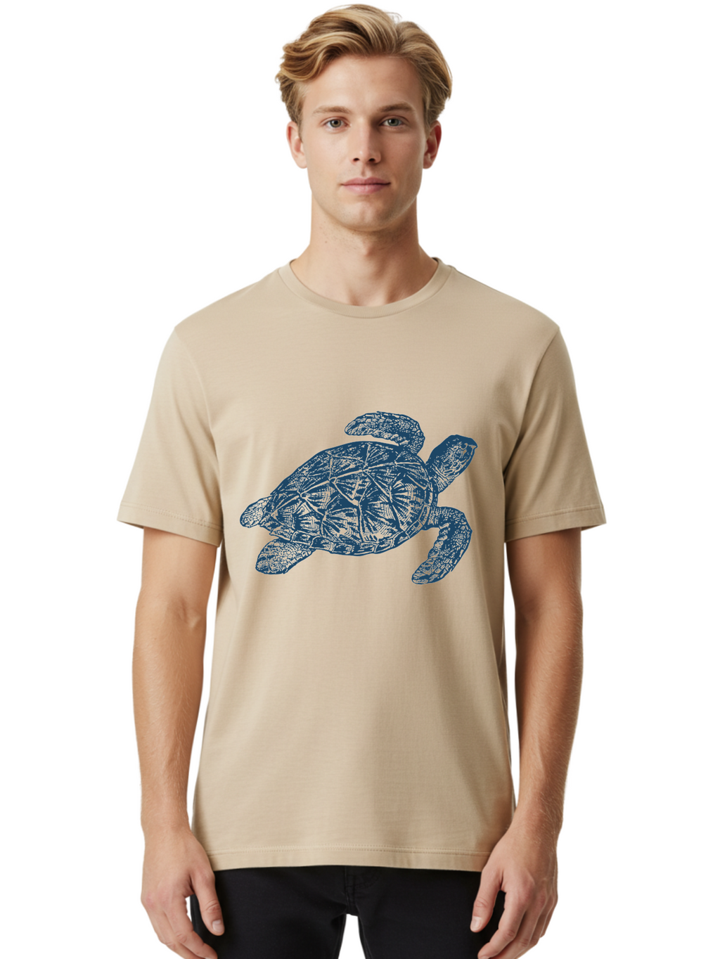 Just Turtle Thing Men'S Graphic Tee, 100% Cotton, Comfortable Casual Summer Wear, Machine Washable, Sea Turtle, Ocean Life, Marine Biology, Wildlife Conservation, Turtle Shell, Flipper, Underwater World, Nature Art Aae427