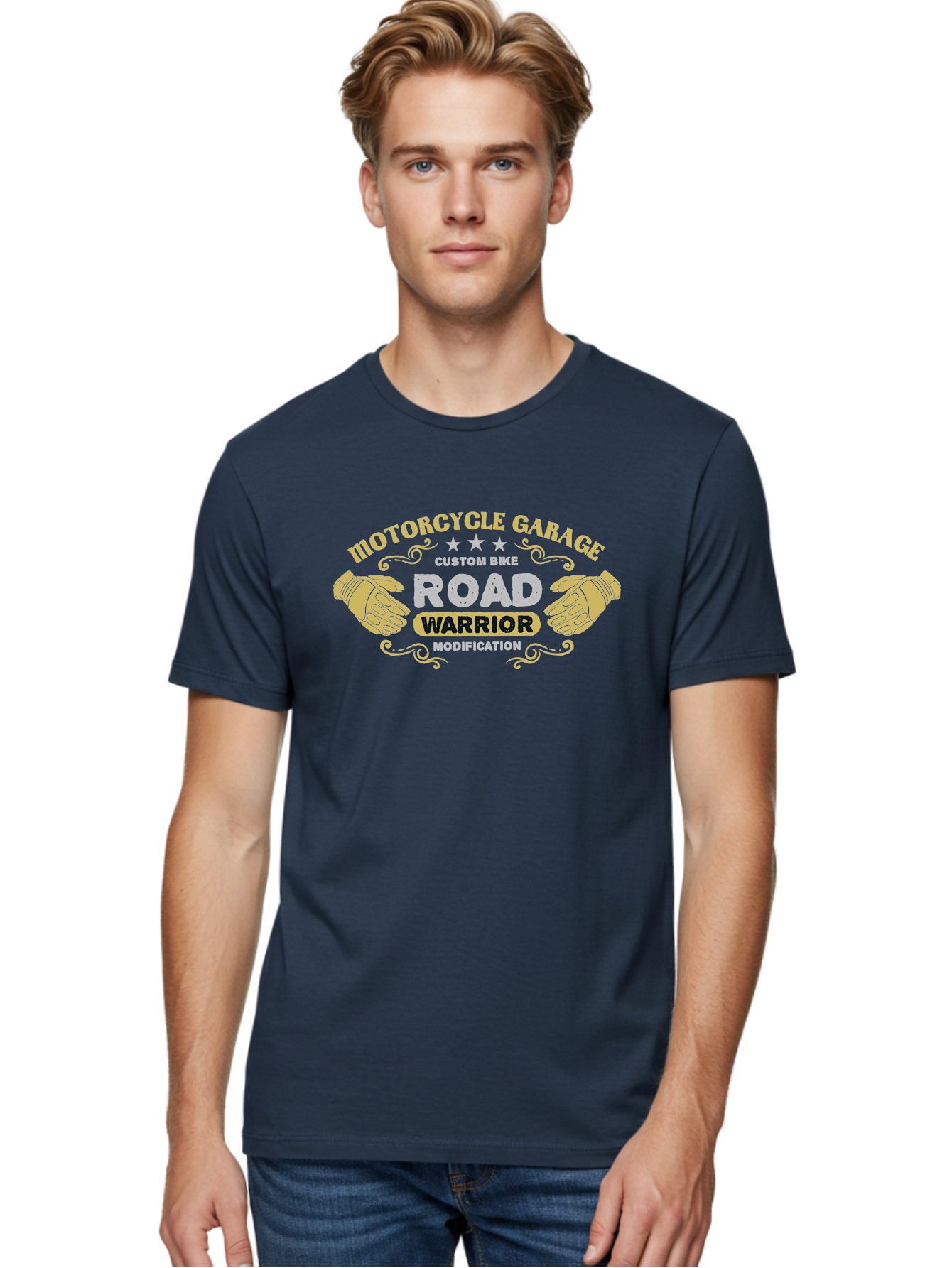 Motorcycle Garage Men'S Graphic Tee, 100% Cotton, Comfortable Casual Summer Wear, Machine Washable, Motorcycle Garage, Custom Bike Modification, Road Warrior, Biker Culture, Motorcycle Customization, Bike Modification, Custom Motorcycles Aae510