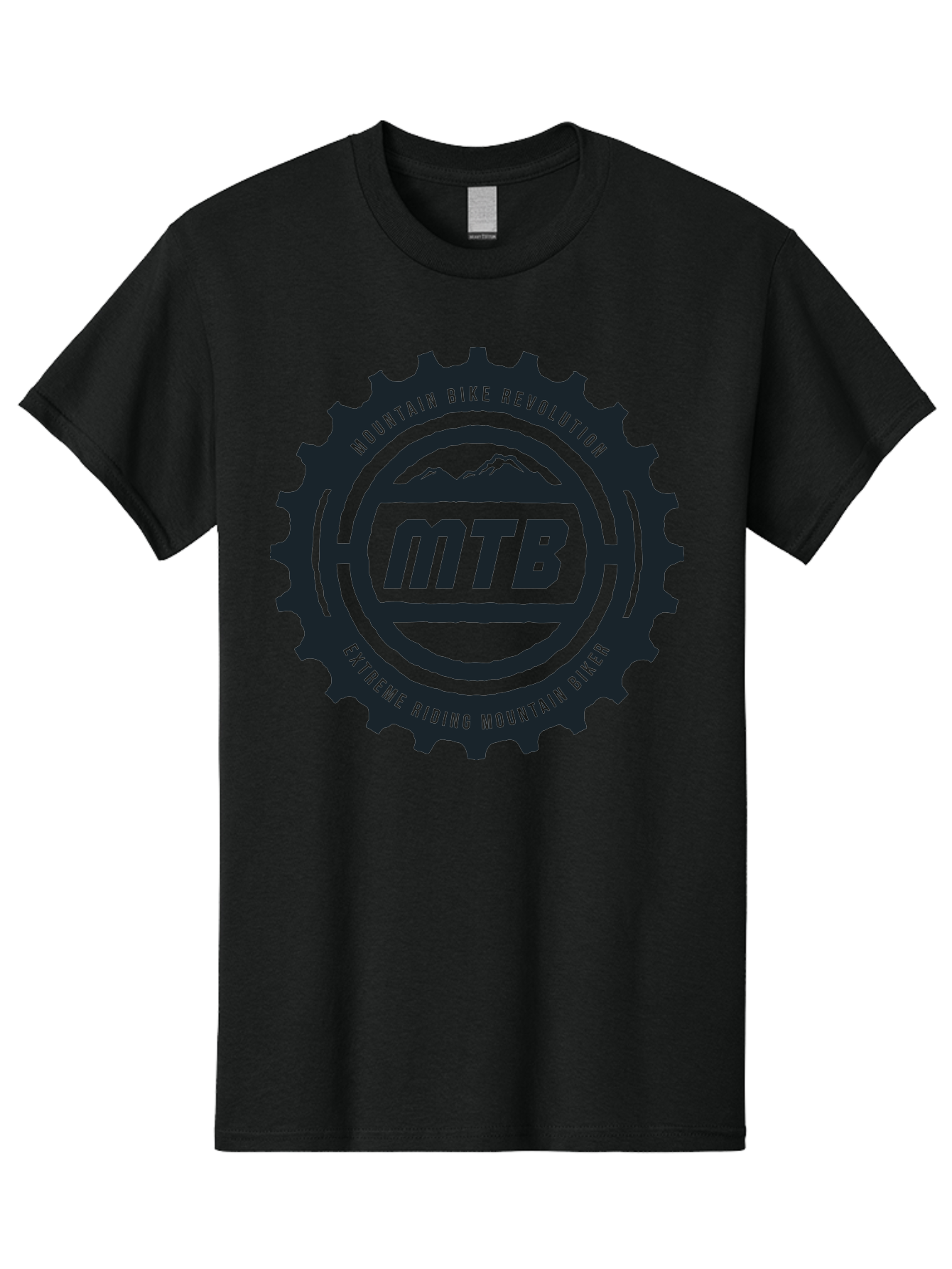 Mountain Bike Men'S Graphic Tee, 100% Cotton, Comfortable Casual Summer Wear, Machine Washable, Mountain Bike Revolution, Extreme Riding, Mountain Biking, Mtb, Cycling Gear, Adventure Sports, Outdoor Enthusiasts, Action-Packed, Thrill-Seeking, Aae511