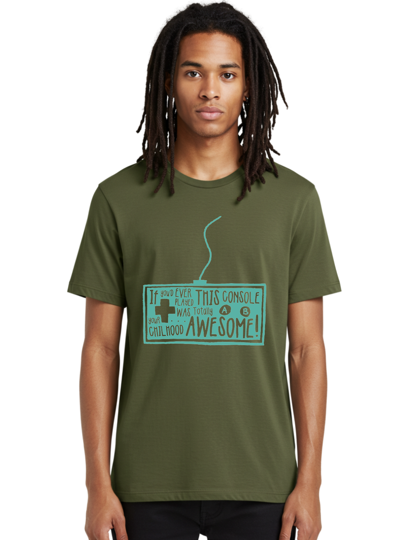 Never Stop Playing Men'S Graphic Tee, 100% Cotton, Comfortable Casual Summer Wear, Machine Washable, Retro Video Game Console, Vintage Gaming, Nostalgic Technology, Classic Video Games, Console Awesomeness, Power Cord, Playful Typography, Aae533