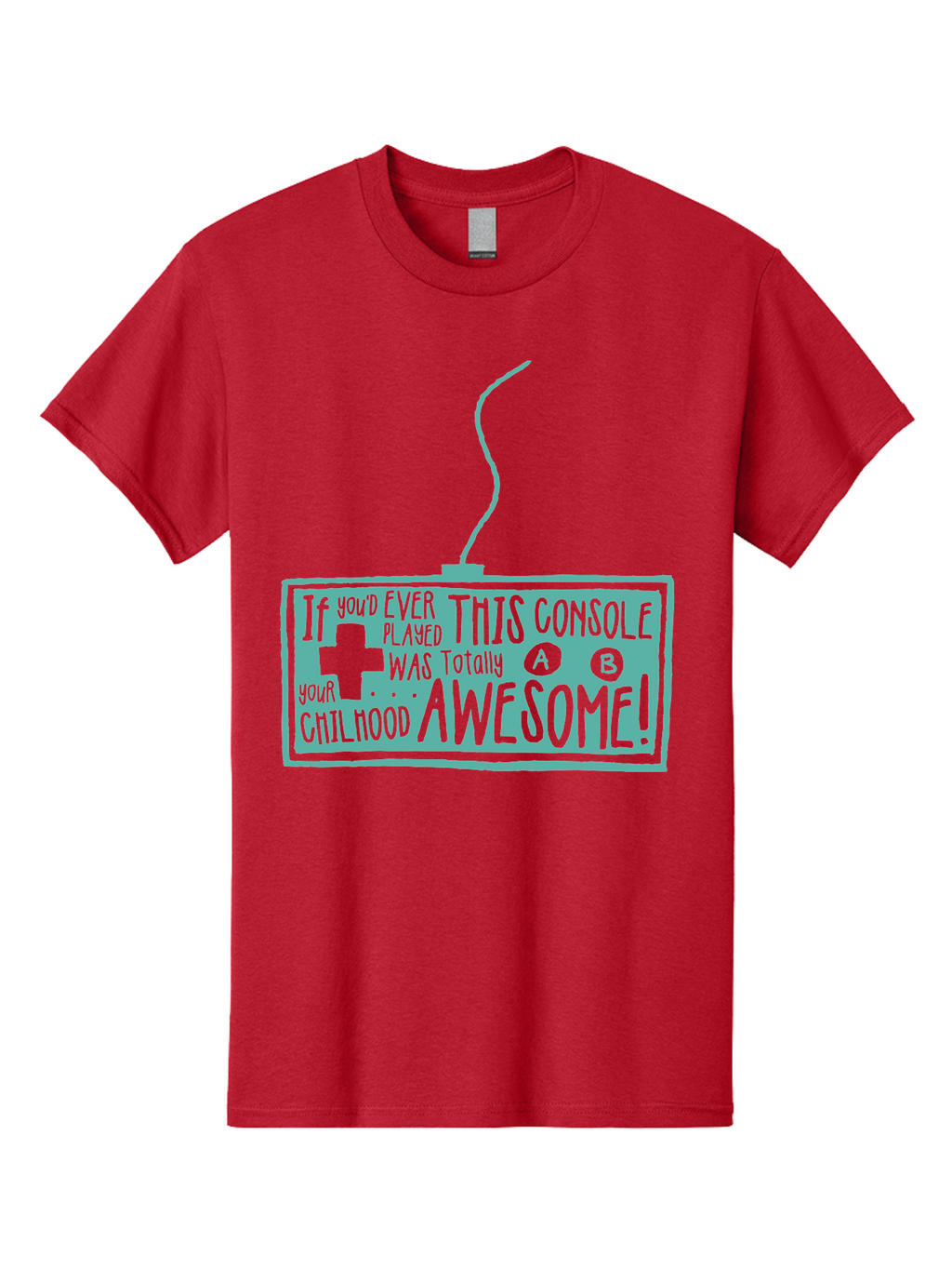 Never Stop Playing Men'S Graphic Tee, 100% Cotton, Comfortable Casual Summer Wear, Machine Washable, Retro Video Game Console, Vintage Gaming, Nostalgic Technology, Classic Video Games, Console Awesomeness, Power Cord, Playful Typography, Aae533