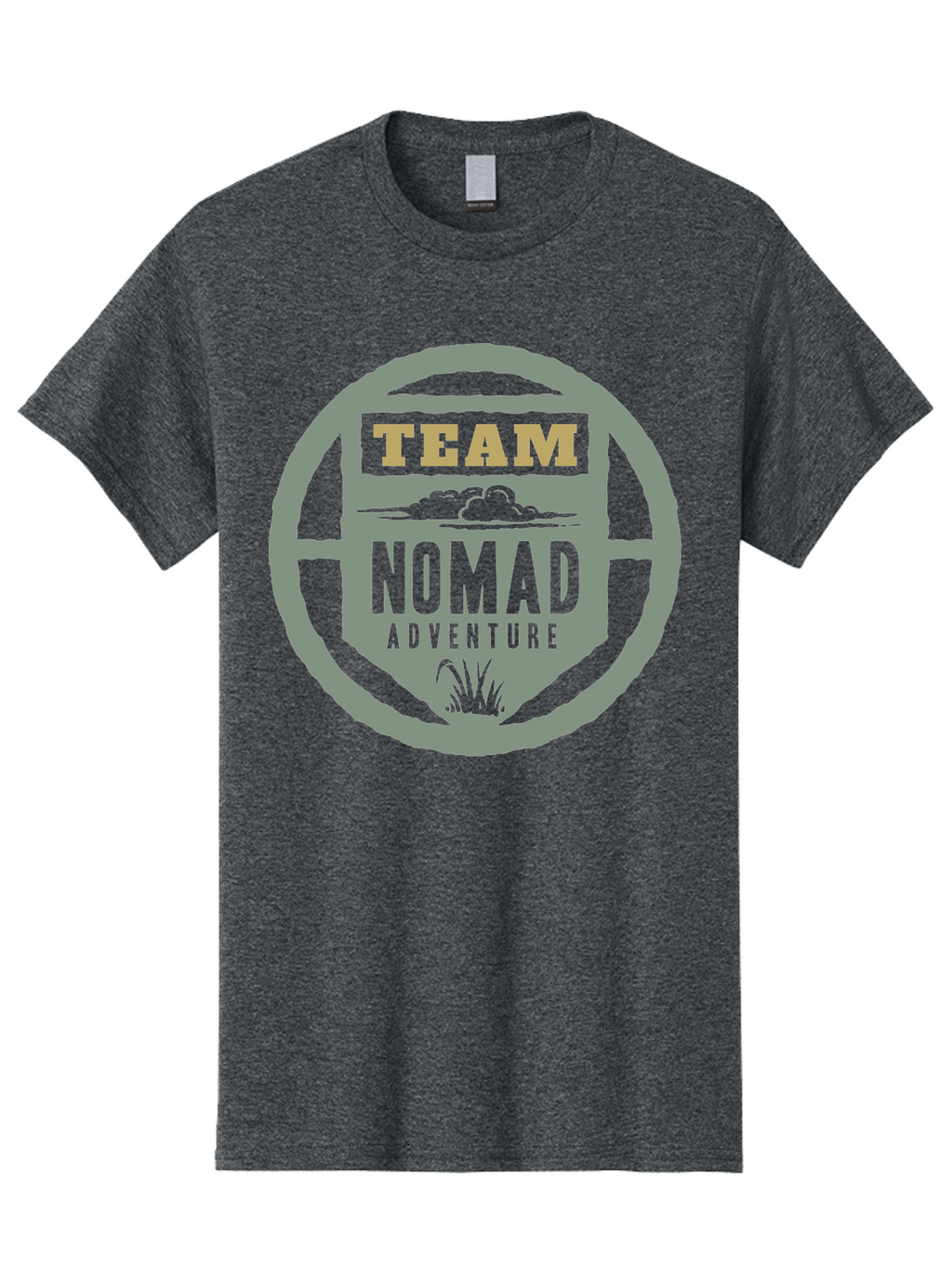 Nomad Men'S Graphic Tee, 100% Cotton, Comfortable Casual Summer Wear, Machine Washable, Adventure Team Logo, Nomadic Lifestyle, Travel Emblem, Exploration Symbol, Outdoor Adventure, Wanderlust Spirit, Adventure Seekers Aae538