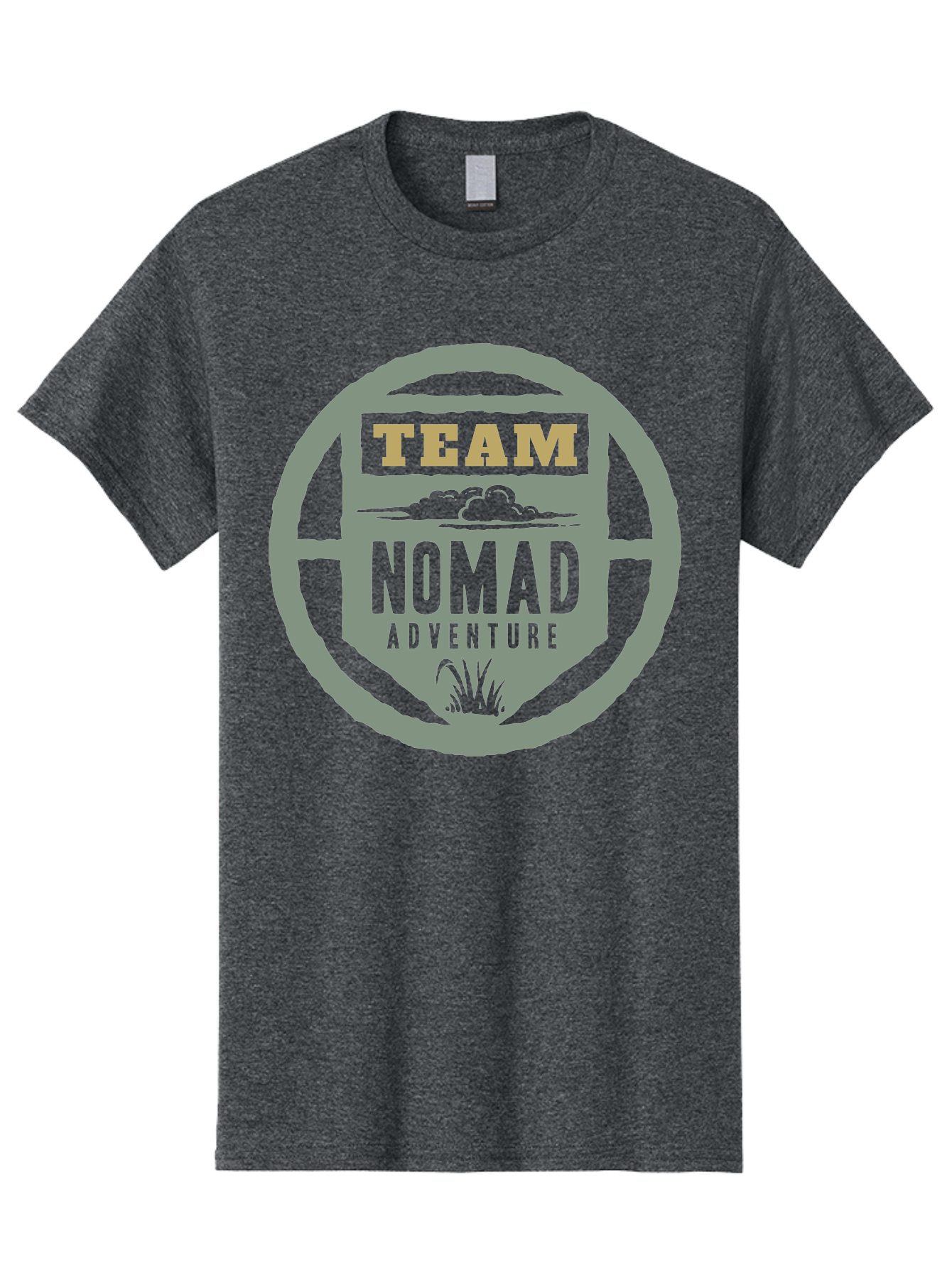 Nomad Men'S Graphic Tee, 100% Cotton, Comfortable Casual Summer Wear, Machine Washable, Adventure Team Logo, Nomadic Lifestyle, Travel Emblem, Exploration Symbol, Outdoor Adventure, Wanderlust Spirit, Adventure Seekers Aae538