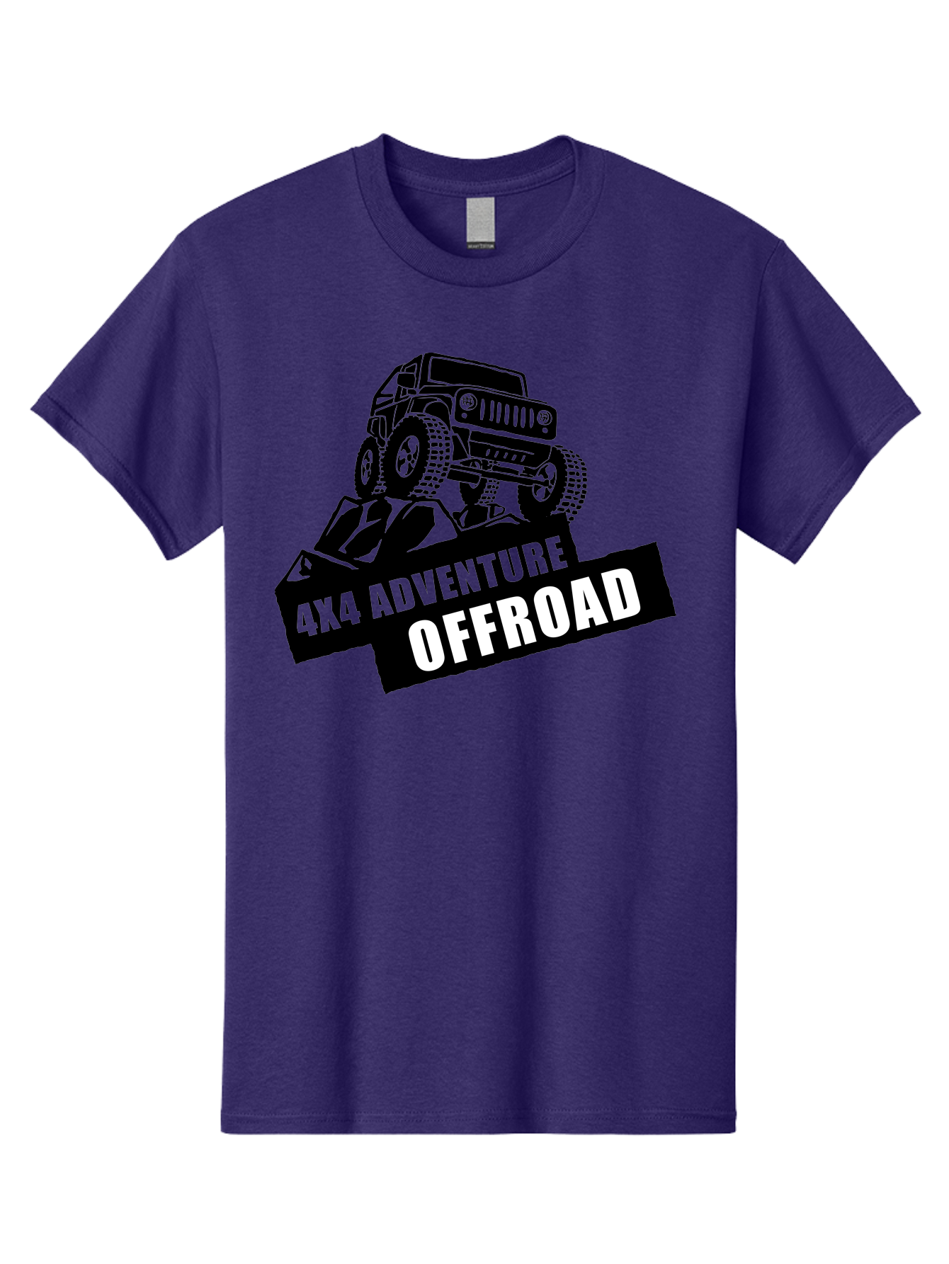 Offroad Adventure Men'S Graphic Tee, 100% Cotton, Comfortable Casual Summer Wear, Machine Washable, 4X4 Adventure, Offroad Vehicle, Rugged Terrain, Jeep Wrangler, Outdoor Excitement, Adventure Seeking, Offroading, Four-Wheel Drive, Aae550