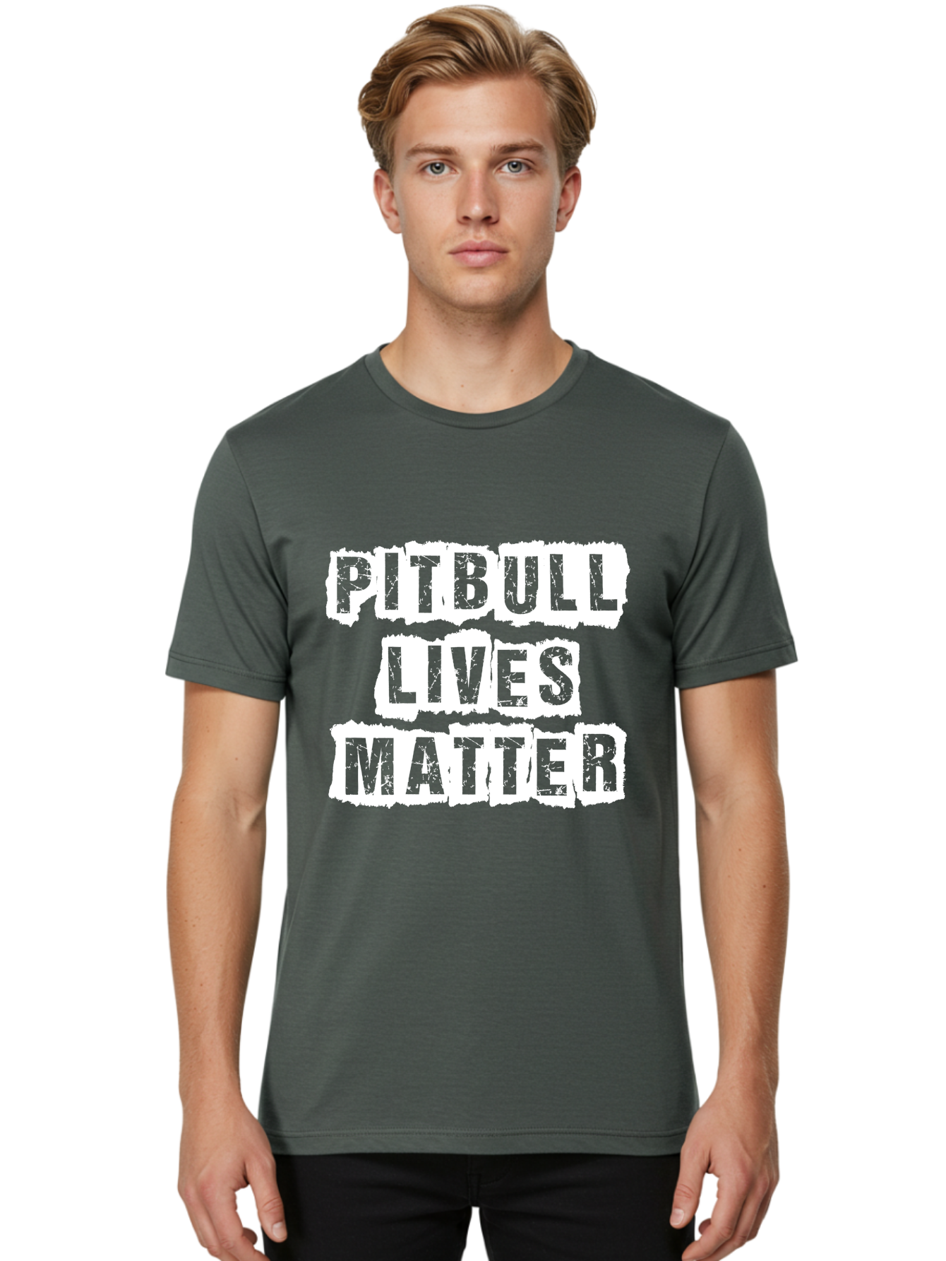 Pitbull Lives Matter Men'S Graphic Tee, 100% Cotton, Comfortable Casual Summer Wear, Machine Washable, Pitbull Awareness, Dog Advocacy, Pitbull Lives Matter, Social Justice, Animal Rights, Dog Lovers, Pitbull Support, Advocacy Campaign Aae582