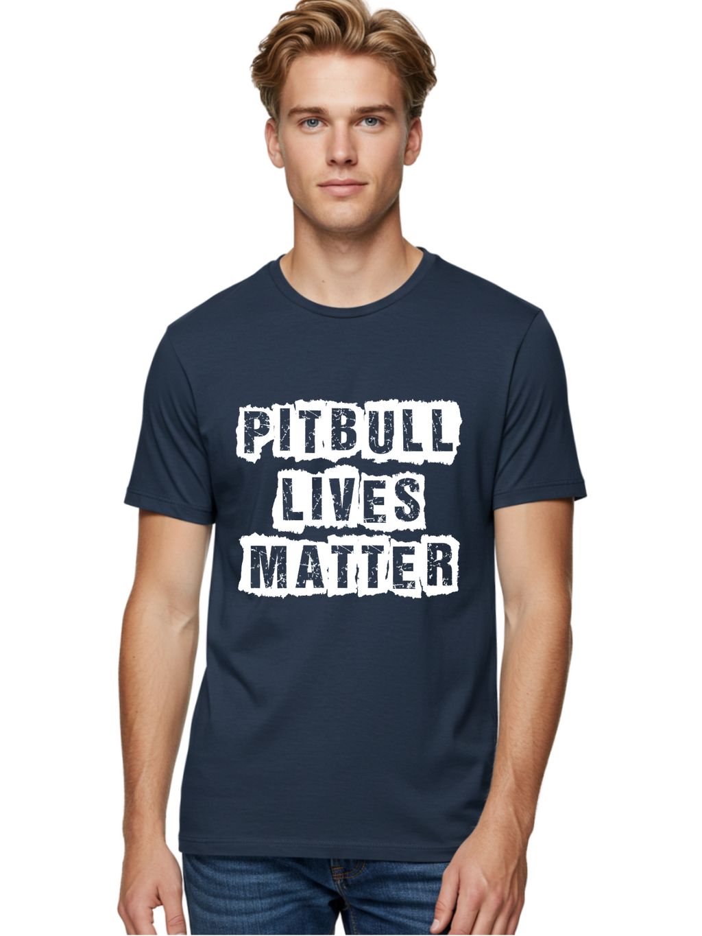 Pitbull Lives Matter Men'S Graphic Tee, 100% Cotton, Comfortable Casual Summer Wear, Machine Washable, Pitbull Awareness, Dog Advocacy, Pitbull Lives Matter, Social Justice, Animal Rights, Dog Lovers, Pitbull Support, Advocacy Campaign Aae582